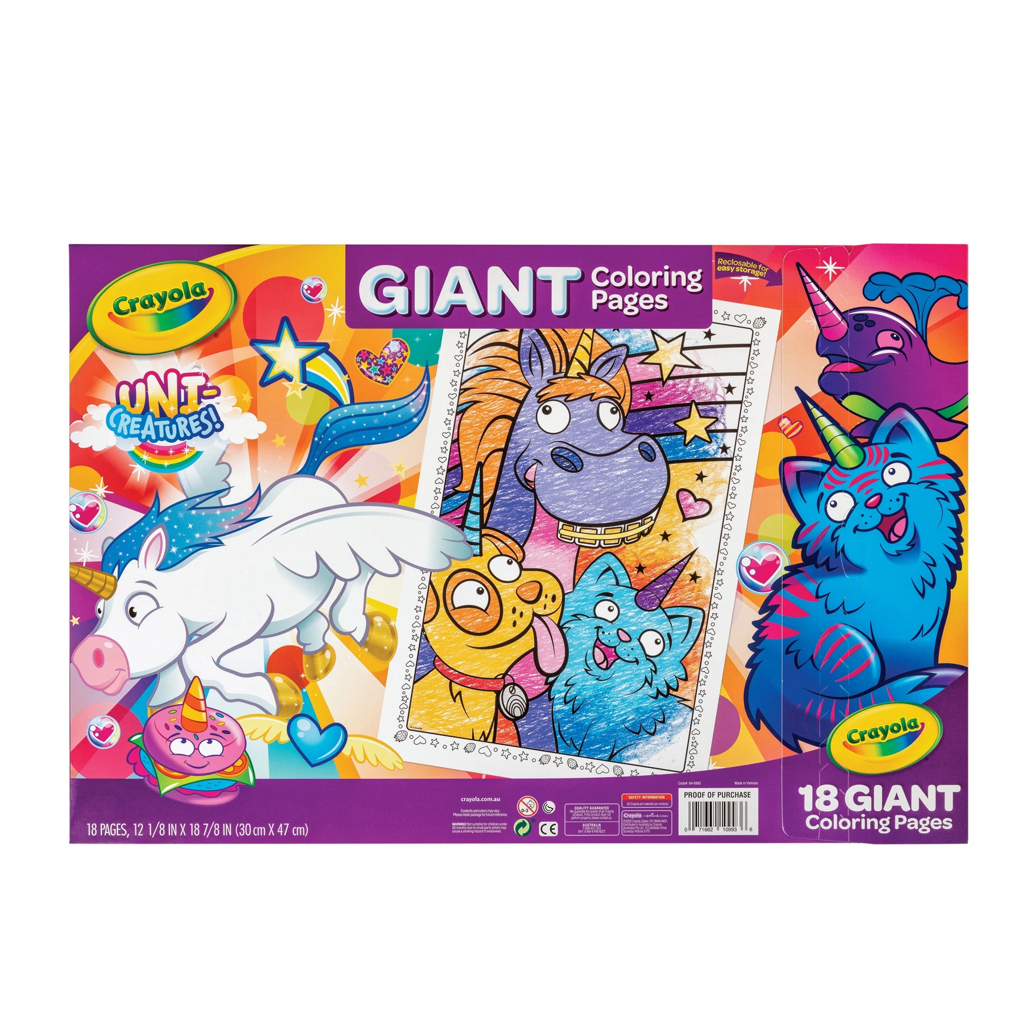 Crayola Uni-Creatures Giant Colouring Pages