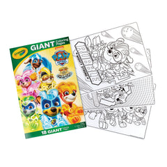 CRAYOLA PAW PATROL MIGHTY PUPS CHARGED UP GIANT COLORING PAGES