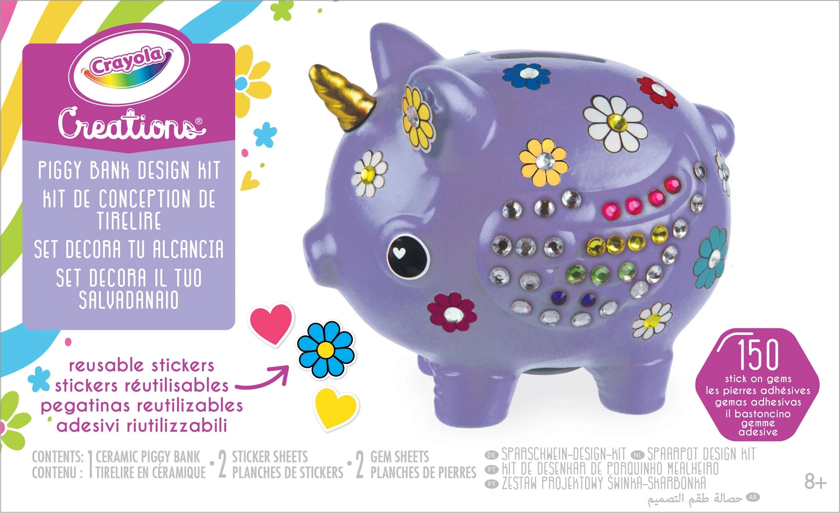 Crayola Creations Piggy Bank Design Kit - Toyworld Australia