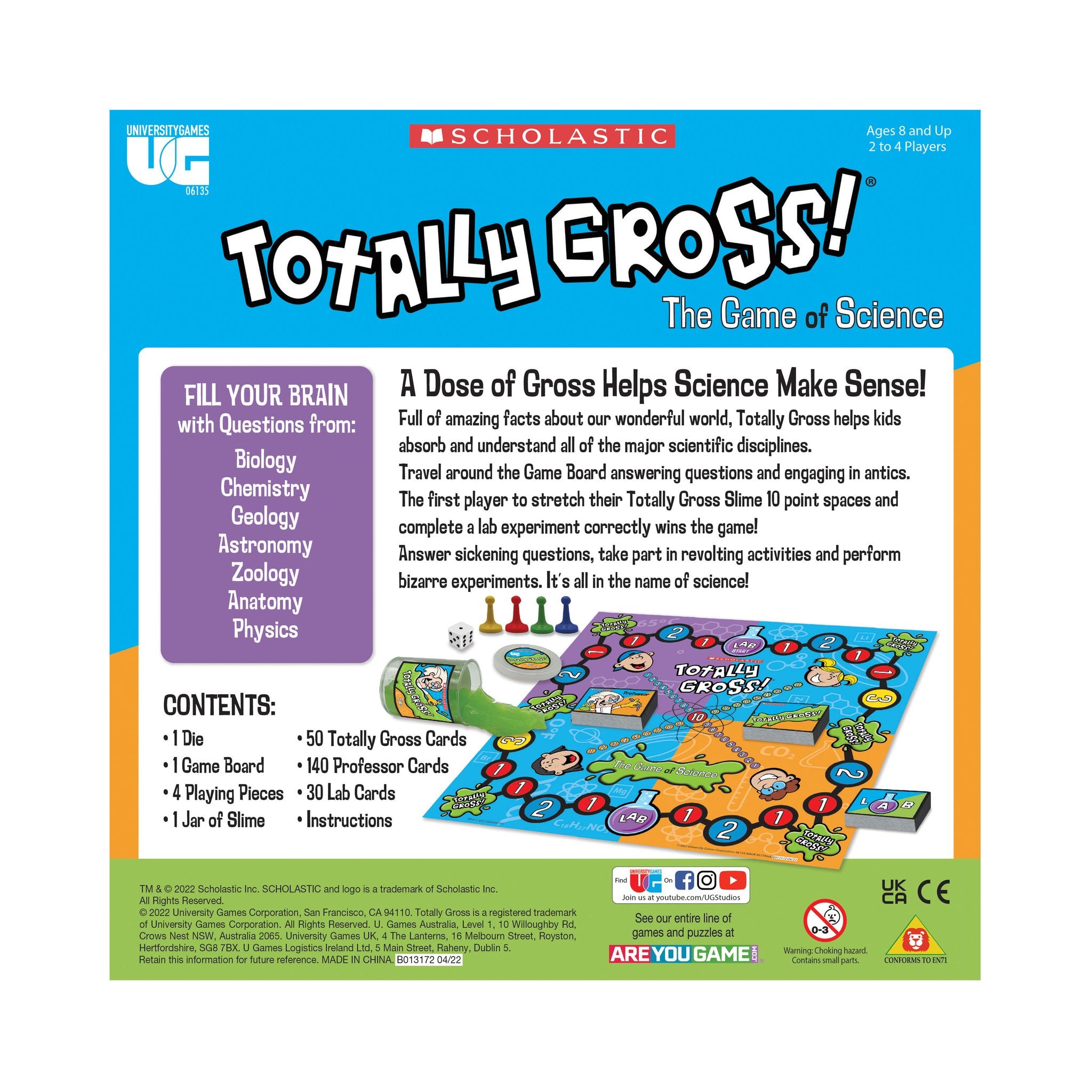 Scholastic Totally Gross! Game Of Science