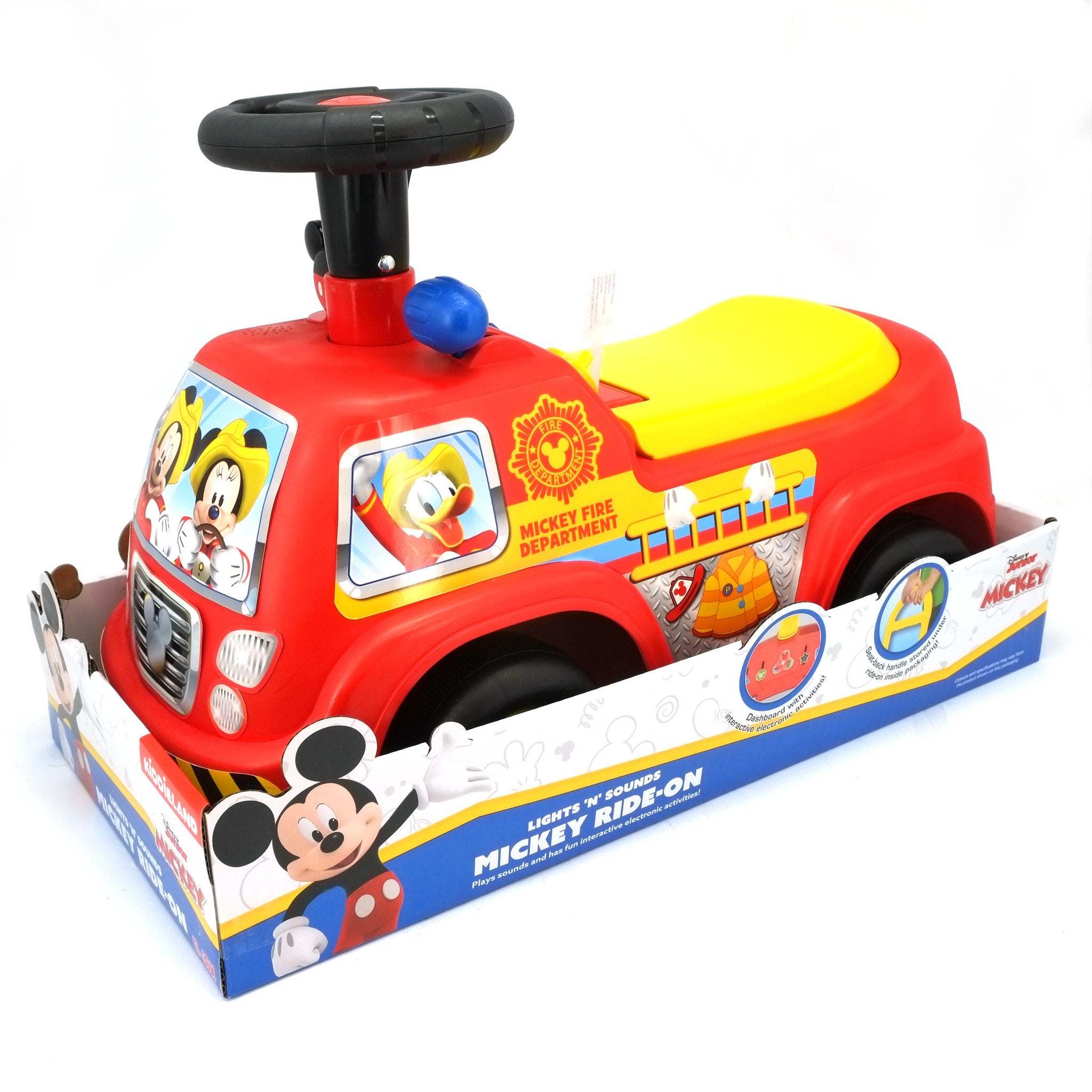 Disney Mickey Lights N Sounds Ride On Fire Truck