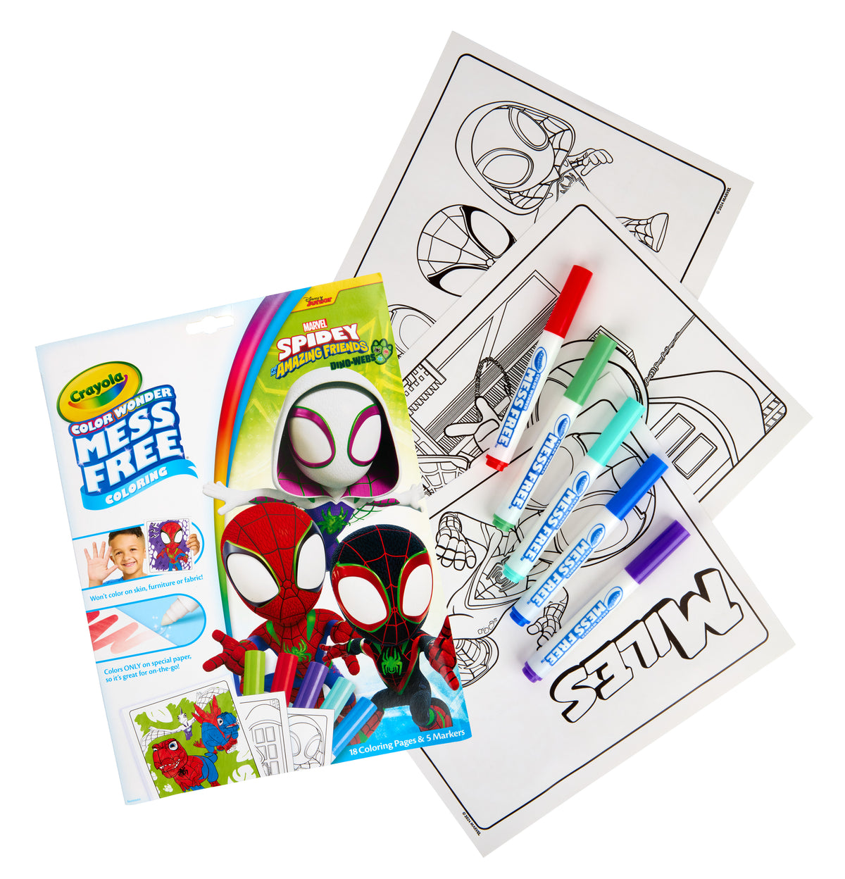 Crayola Colour Wonder Mess Free Colouring Set - Marvel Spidey & His Amazing Friends