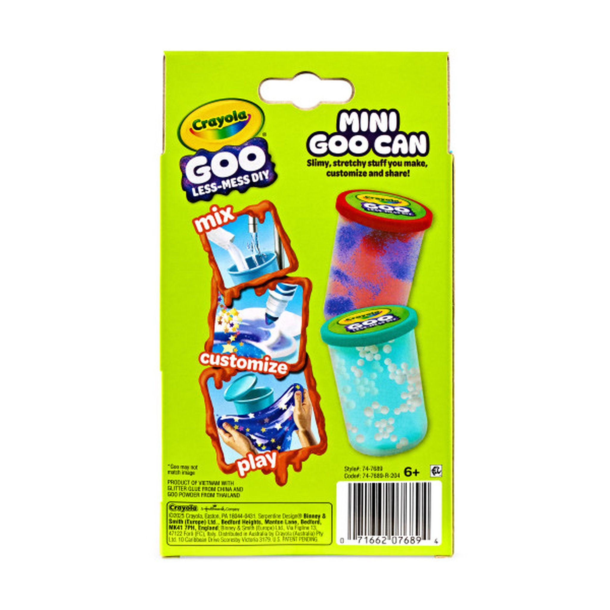 Crayola Goo DIY Mini Goo Cans