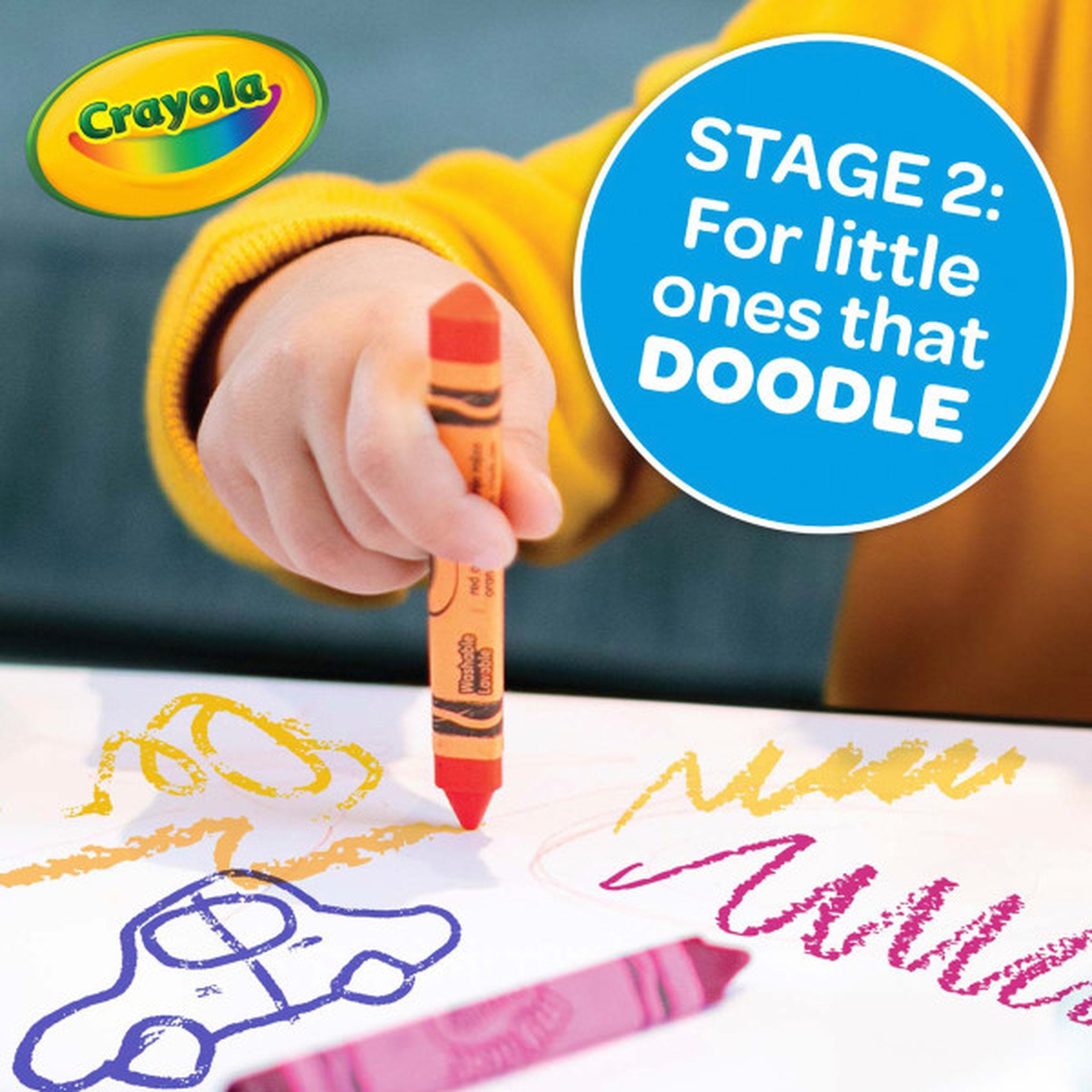 Crayola 8 Washable Tripod Grip Crayons