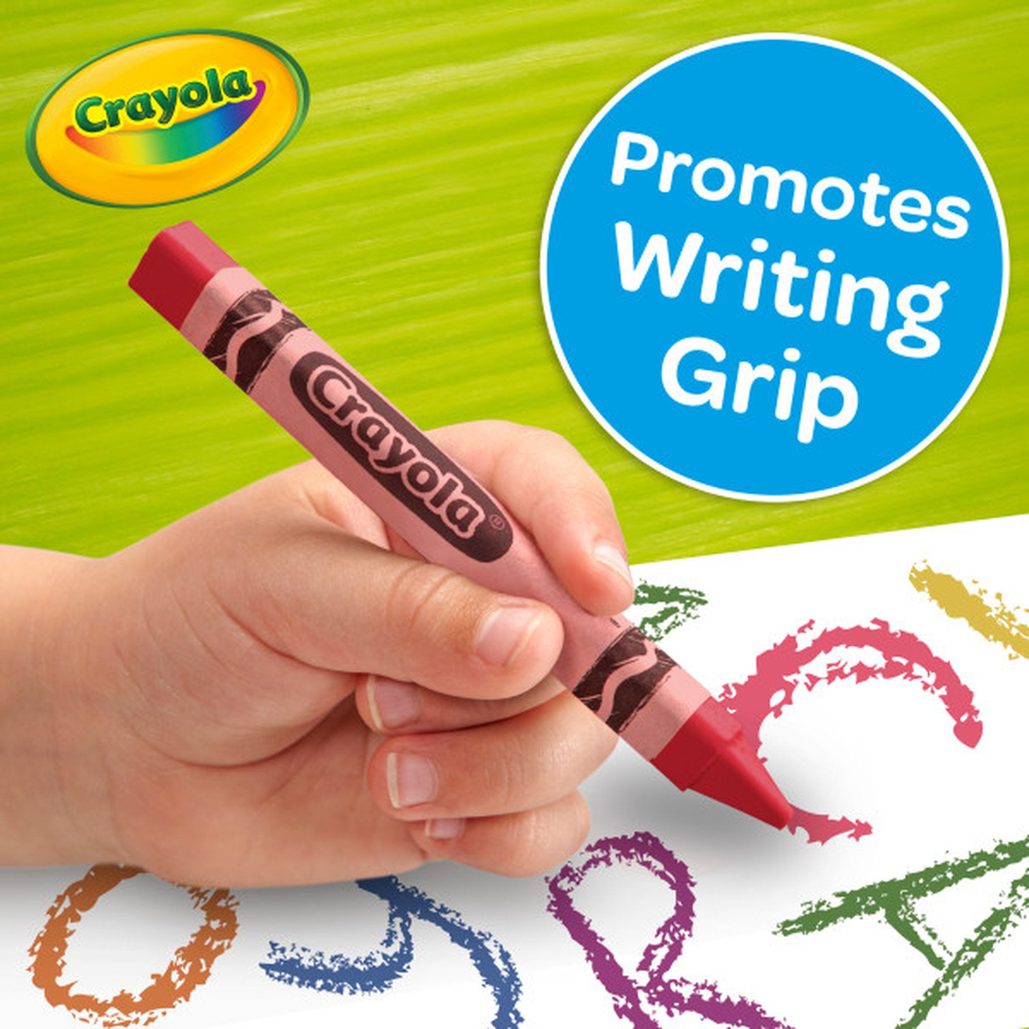 Crayola 8 Washable Tripod Grip Crayons