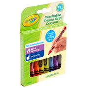 Crayola 8 Washable Tripod Grip Crayons