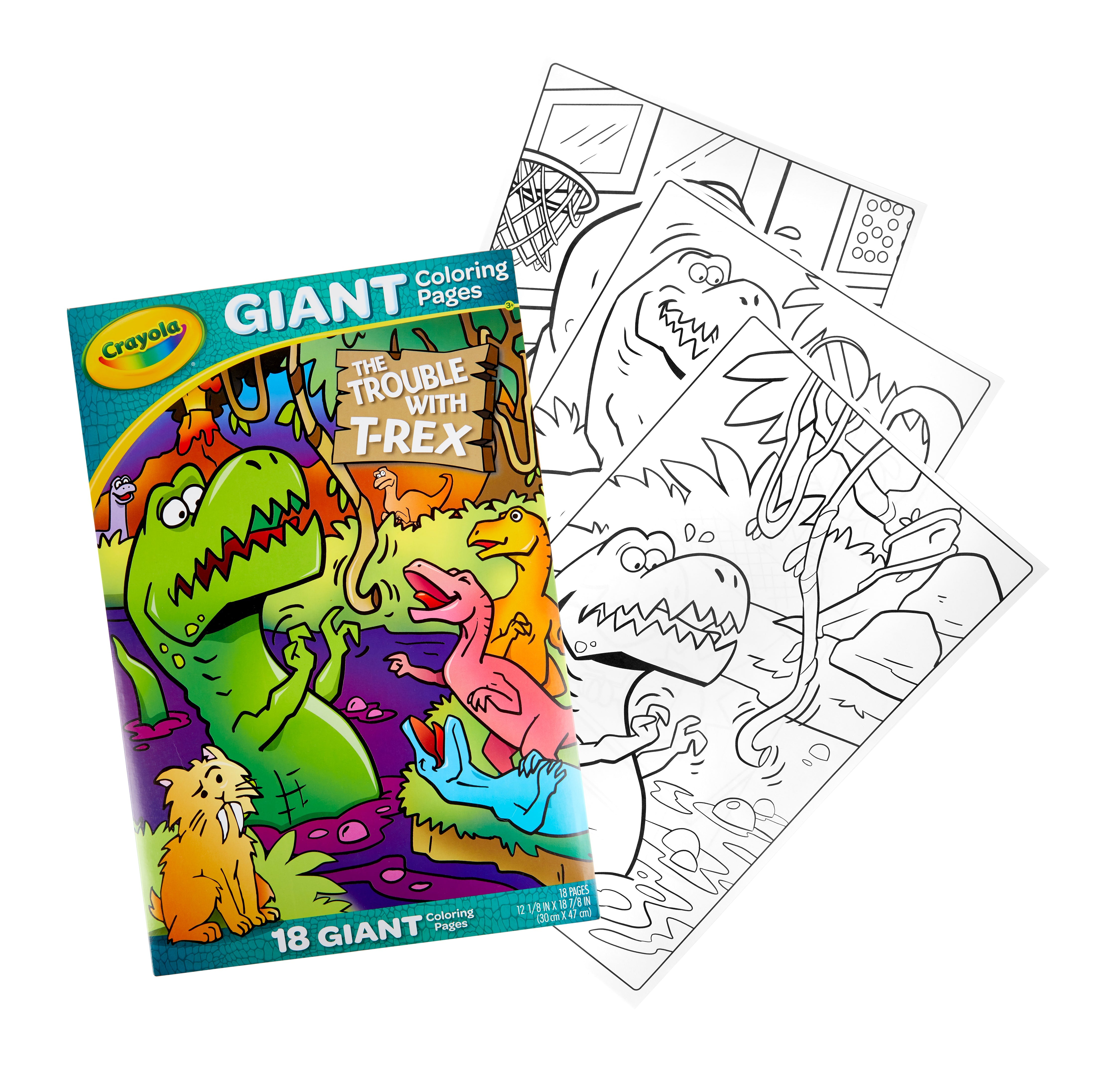 Crayola The Trouble With T-Rex Giant Colouring Pages