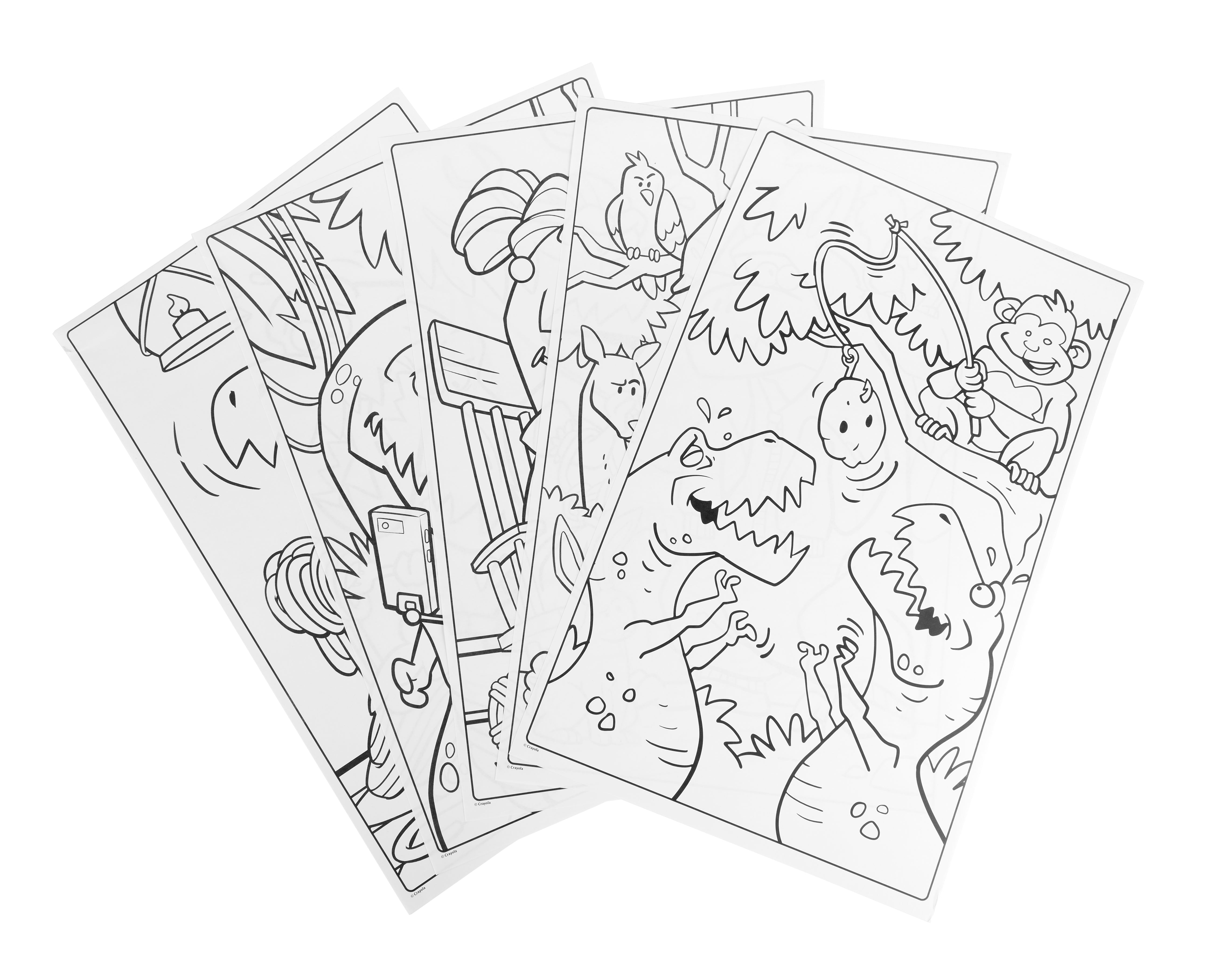 Crayola The Trouble With T-Rex Giant Colouring Pages