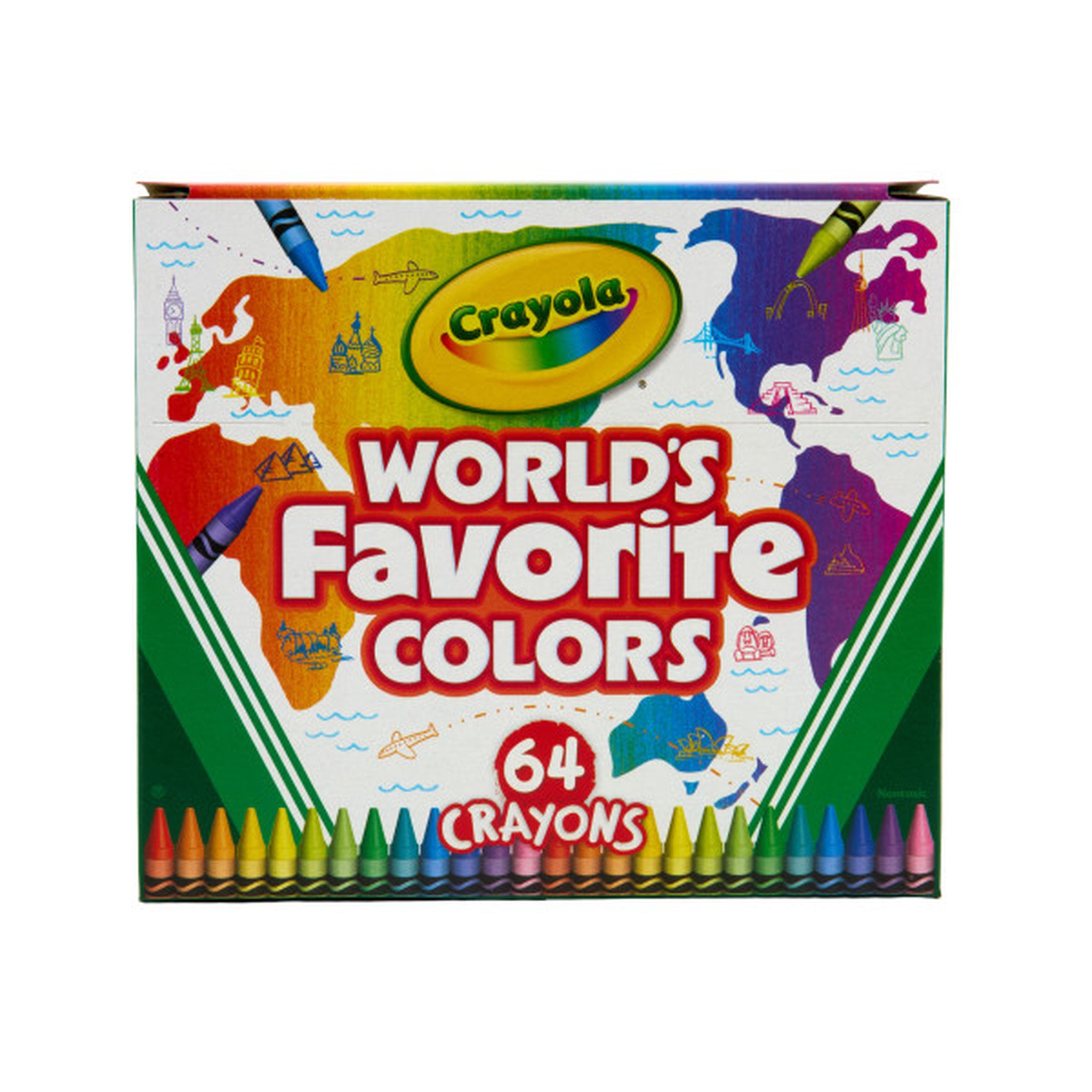 Crayola World's Favorite Colours 64 Pack Crayons