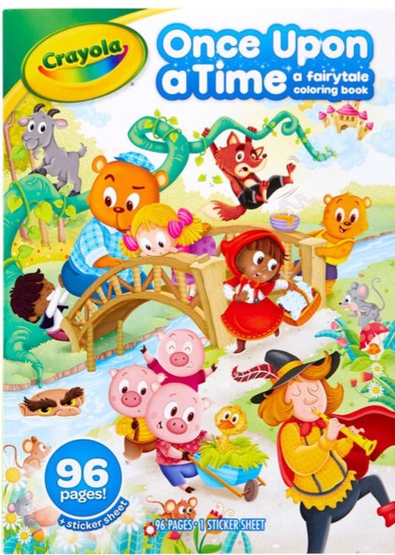 Crayola Once Upon A Time A Fairytale Colouring Book 96 Pages