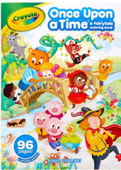 CRAYOLA ONCE UPON A TIME A FAIRYTALE COLOURING BOOK 96 PAGES