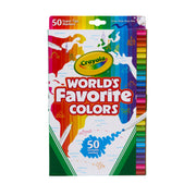 Crayola World's Favorite Colours 50 Pack Washable Markers