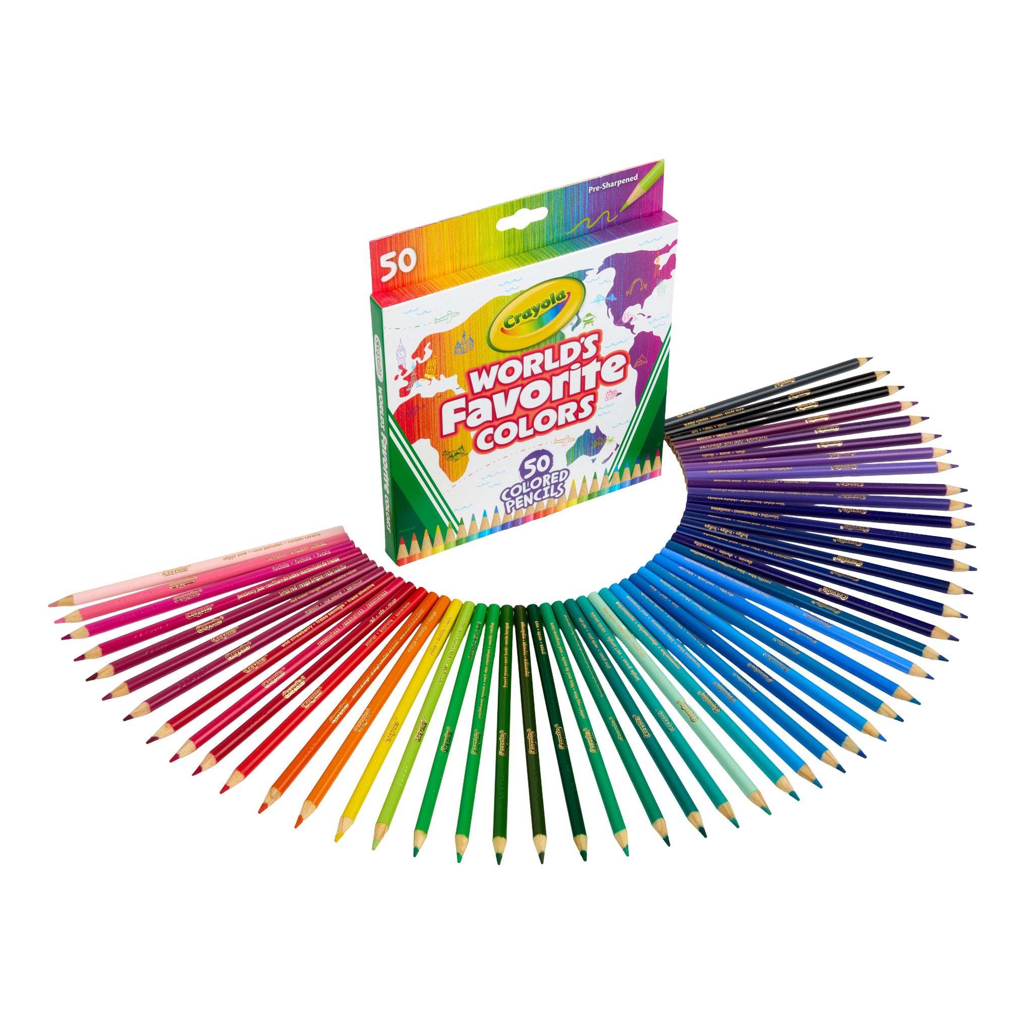 Crayola World's Favorite Colours 50 Pack