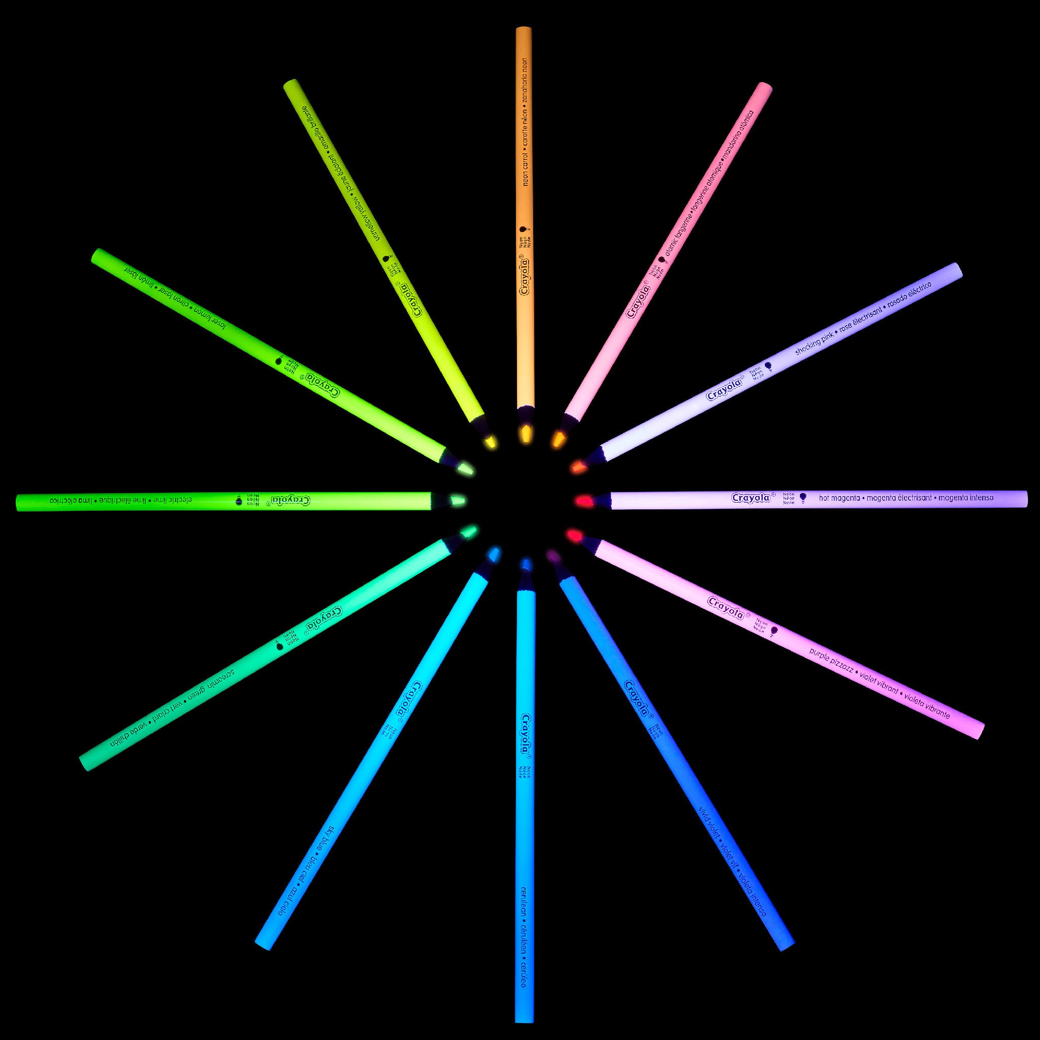 Crayola Neon Coloured Pencils 12 Pack