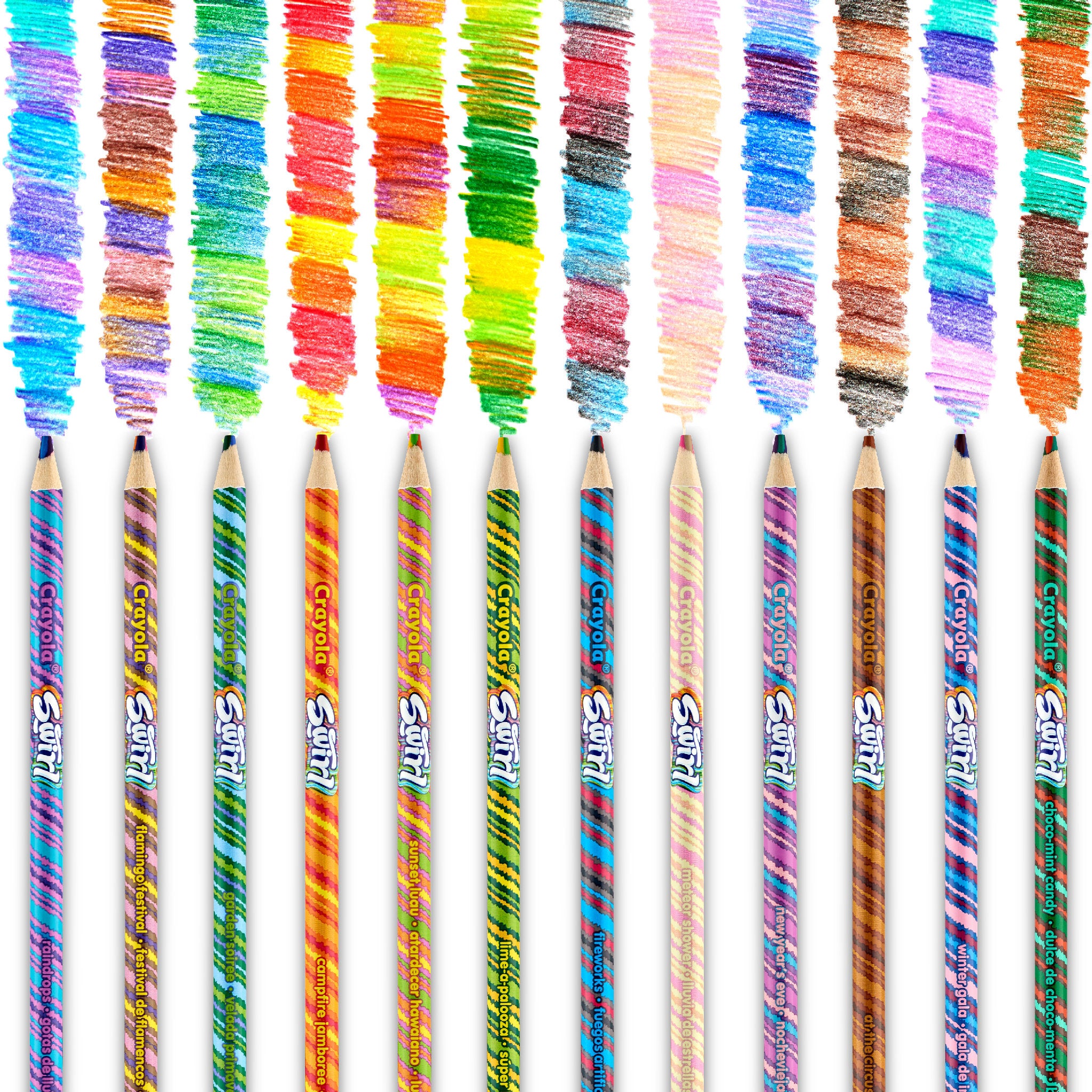 Crayola Swirl Coloured Pencils 12 Pack