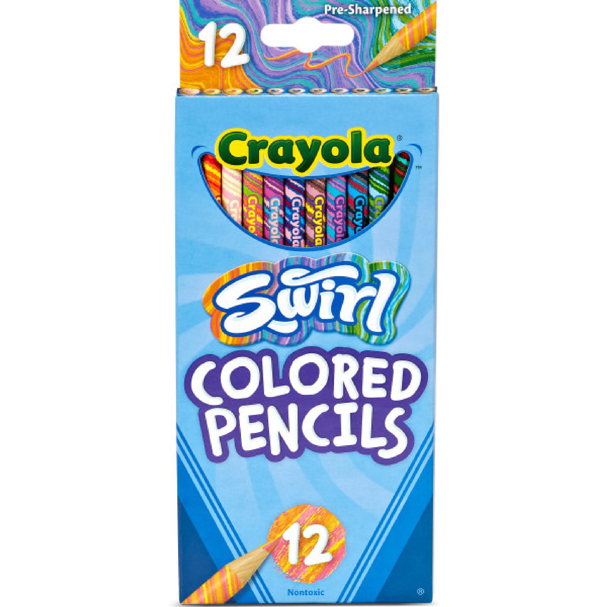 Crayola Swirl Coloured Pencils 12 Pack