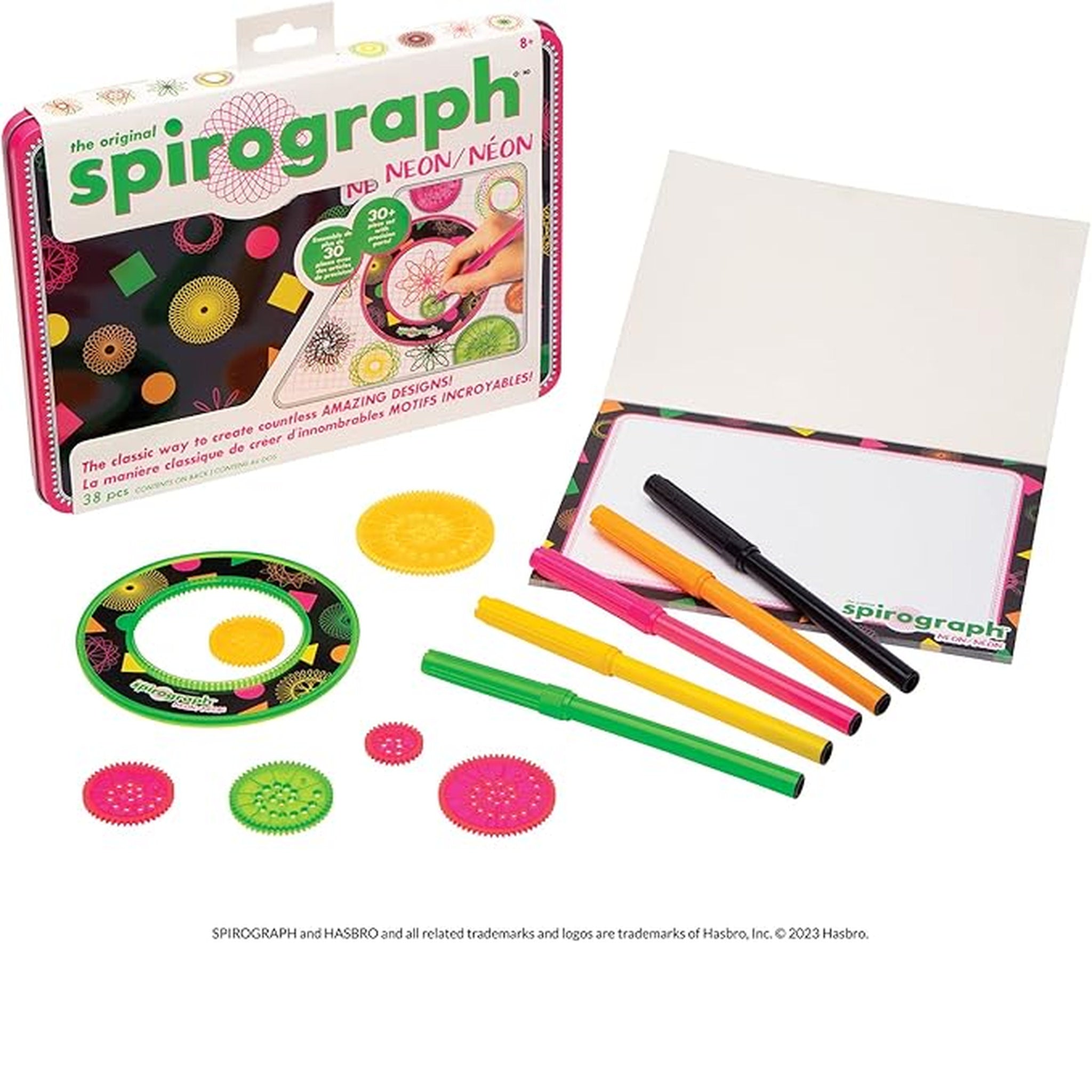 The Original Spirograph Kit - Neon Tin