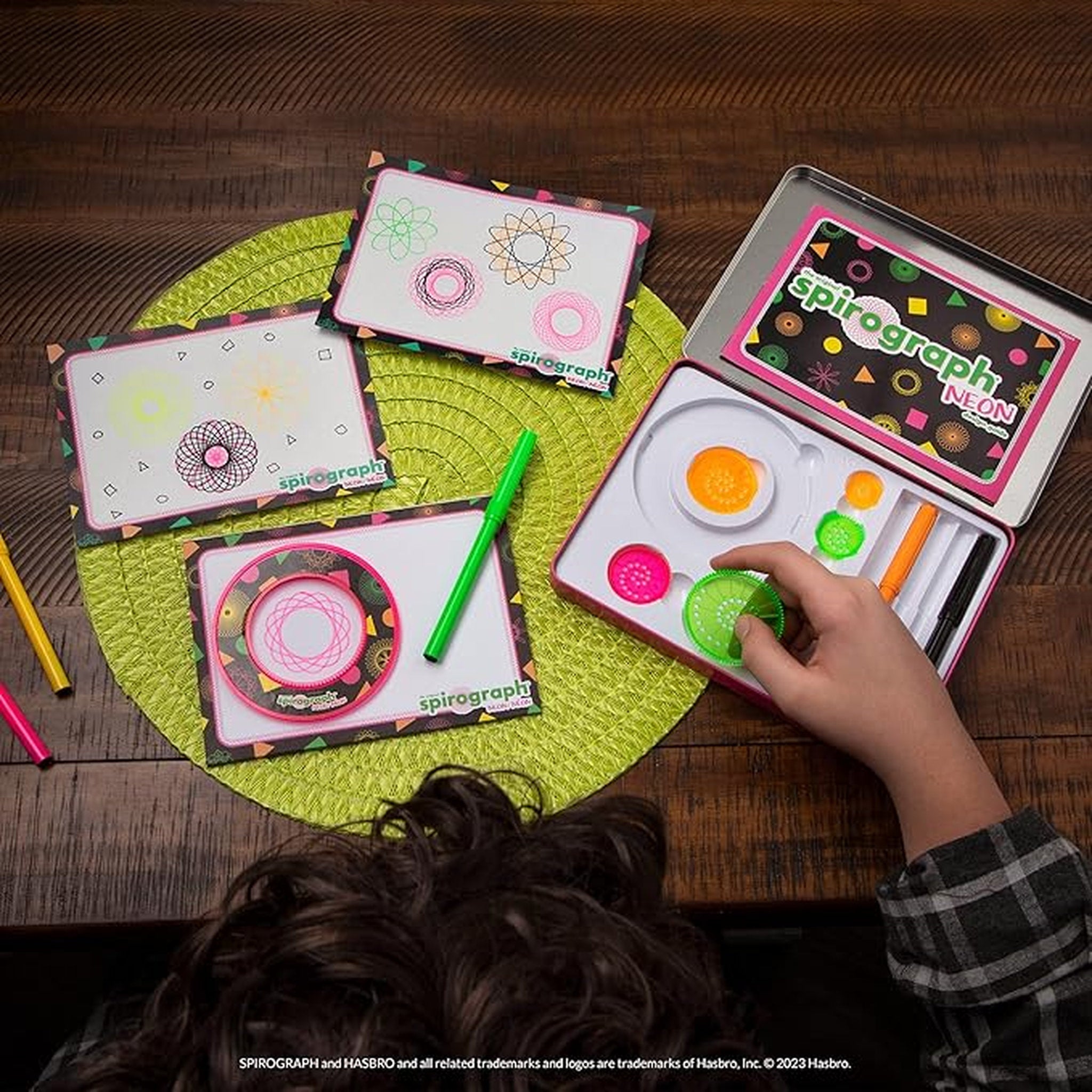 The Original Spirograph Kit - Neon Tin