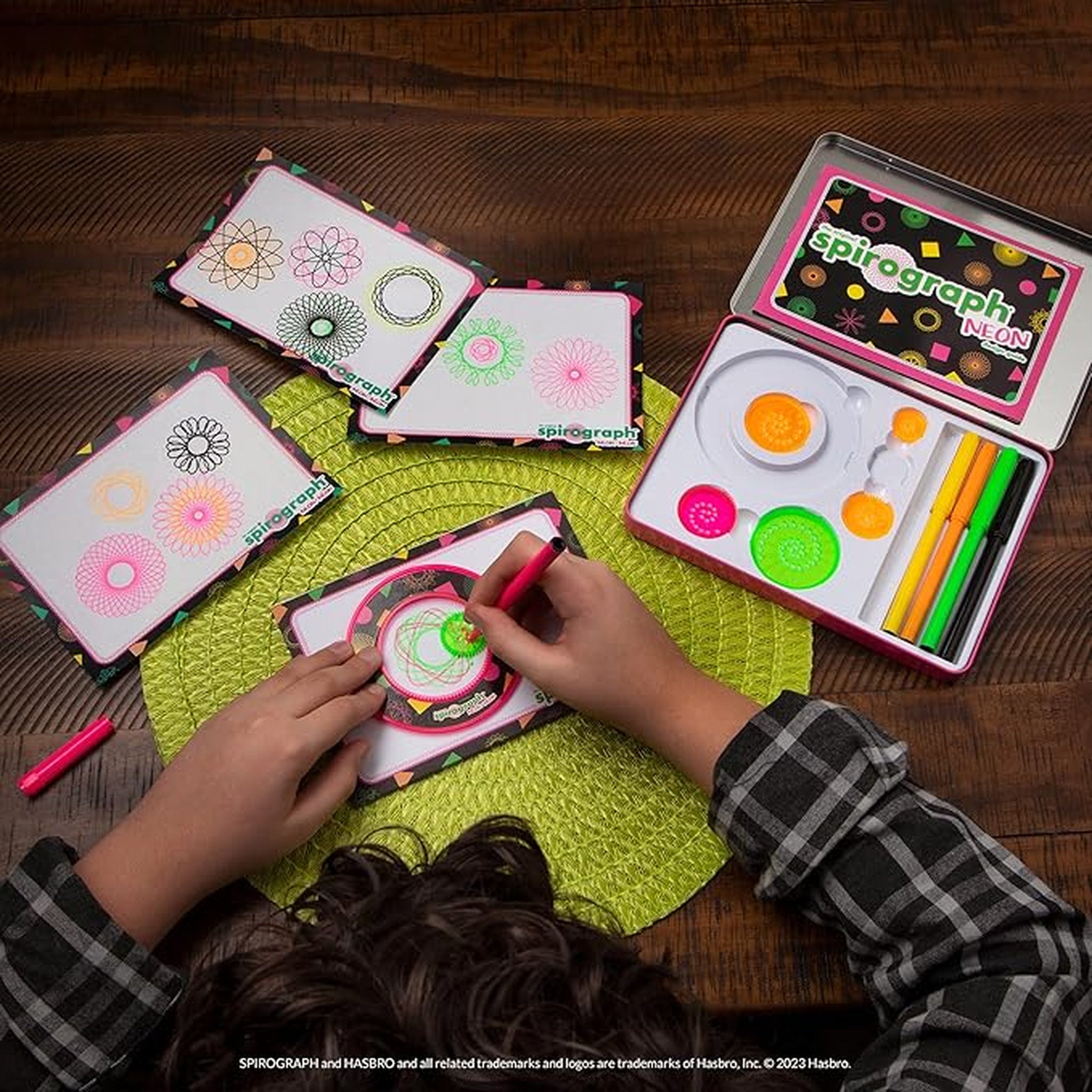 The Original Spirograph Kit - Neon Tin