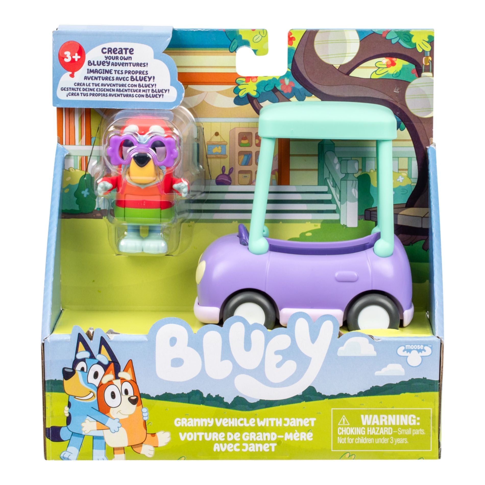 Bluey Mini Figure Vehicle Playset Assorted Styles