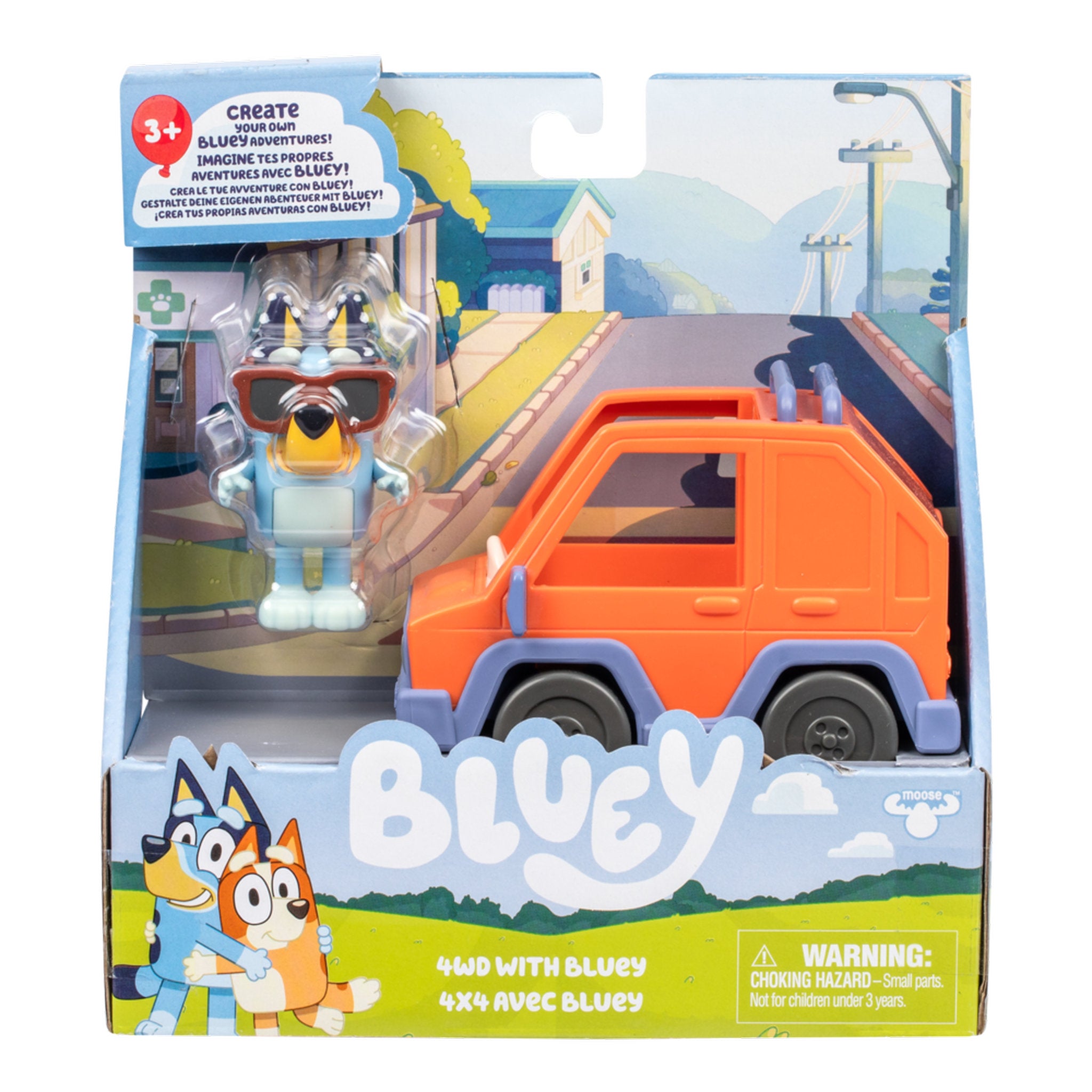 Bluey Mini Figure Vehicle Playset Assorted Styles