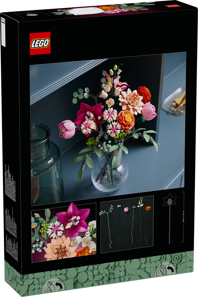 LEGO 10342 Botanicals Pretty Pink Flower Bouquet