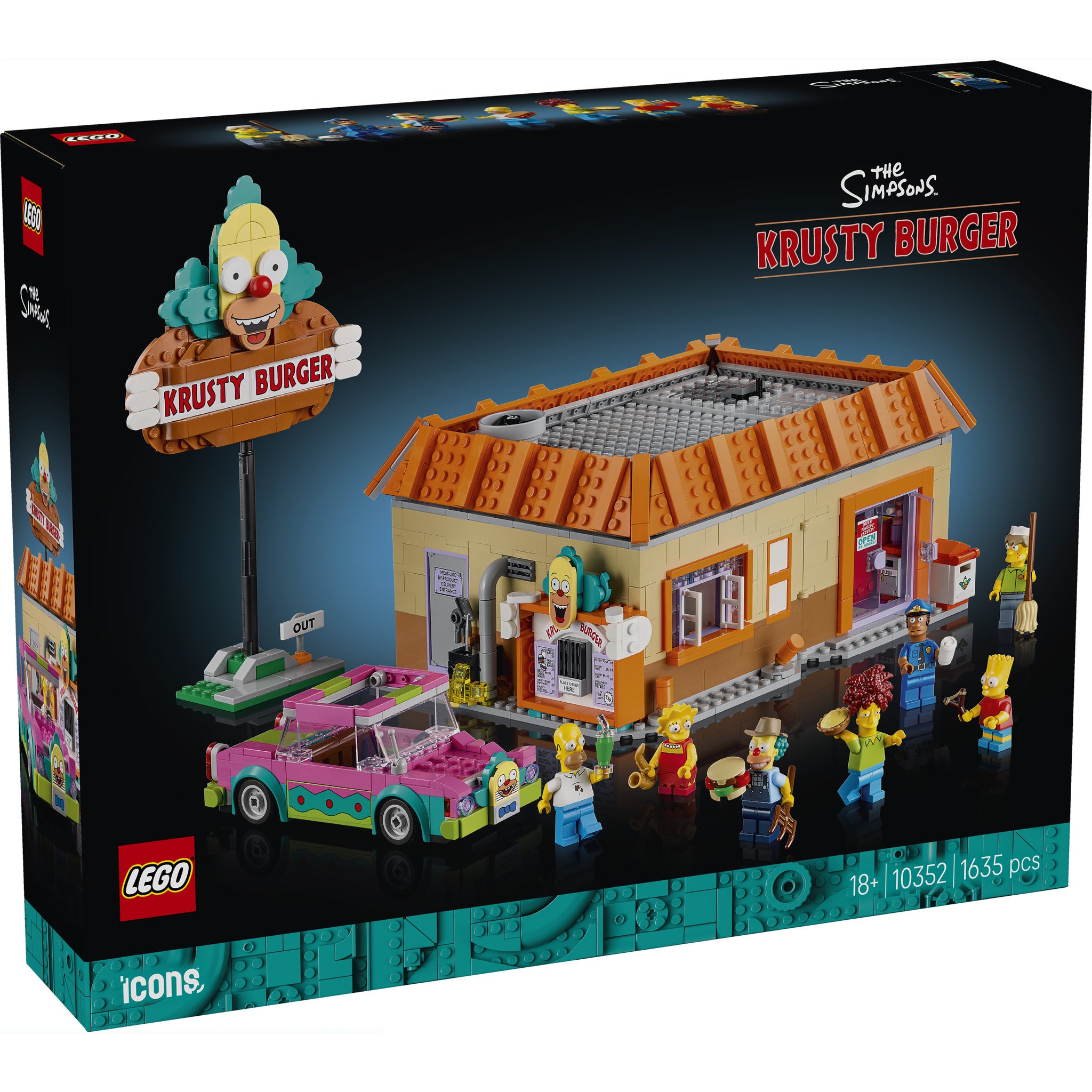 LEGO 10352 Icons The Simpsons: Krusty Burger