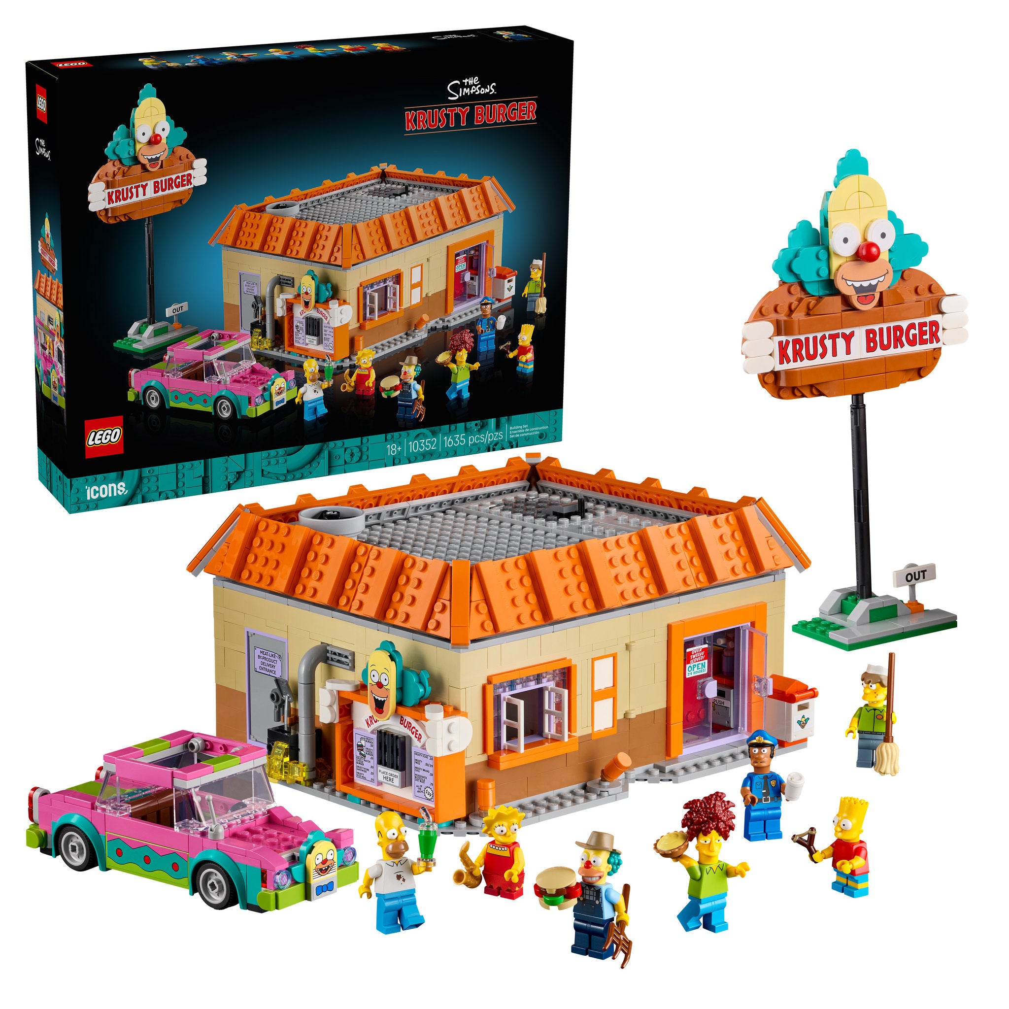 LEGO 10352 Icons The Simpsons: Krusty Burger