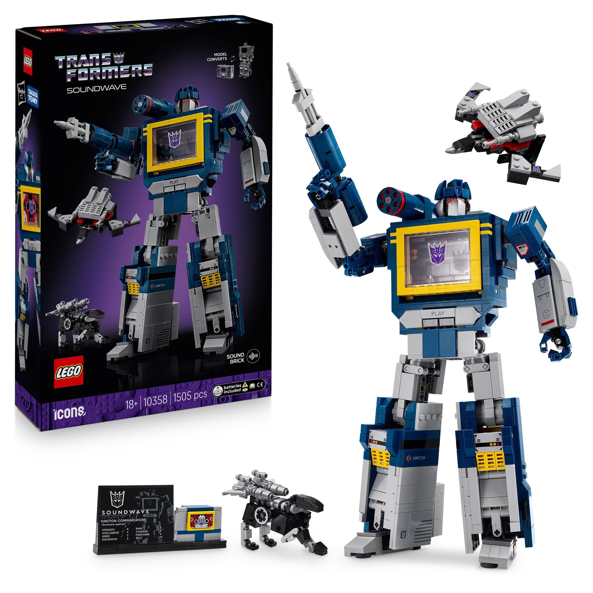 LEGO 10358 Icons Transformers: Soundwave