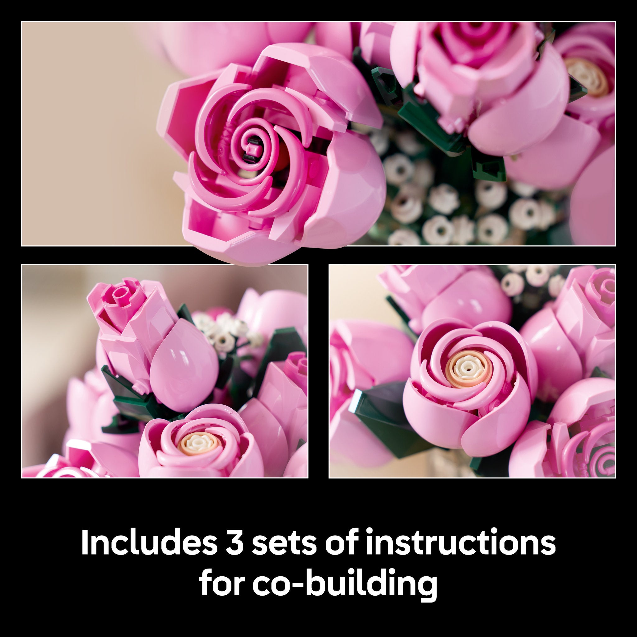 LEGO 10374 Botanicals Bouquet Of Pink Roses