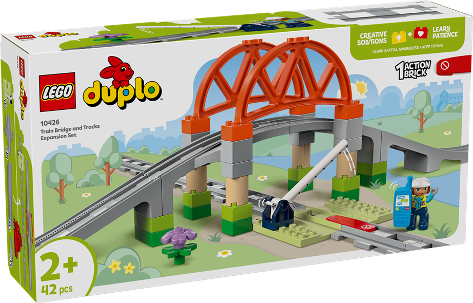 LEGO 10426 DUPLO Trains Train Bridge And Tracks Expansion Set