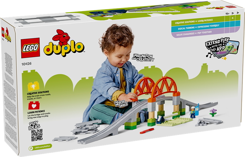 LEGO 10426 DUPLO Trains Train Bridge And Tracks Expansion Set
