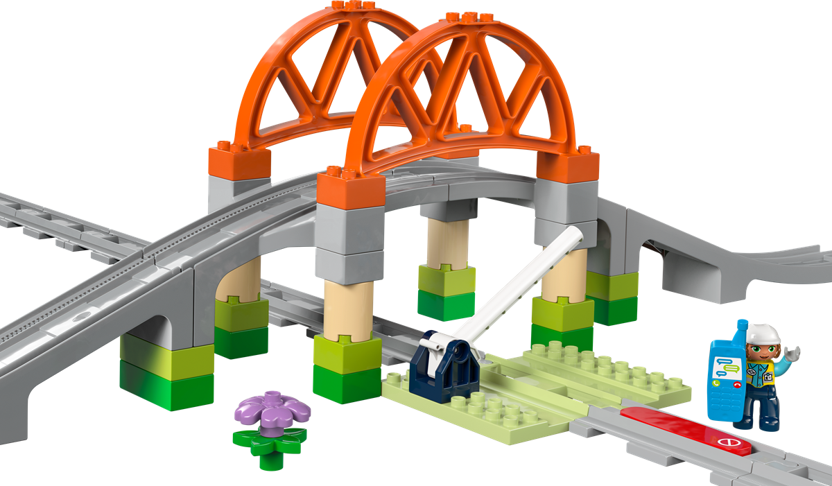 LEGO 10426 DUPLO Trains Train Bridge And Tracks Expansion Set