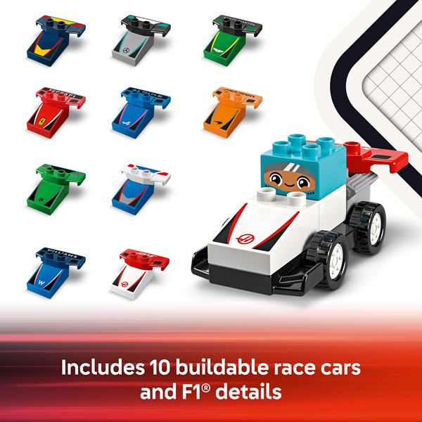 LEGO 10445 DUPLO F1 Team Race Cars & Drivers – Toyworld Australia