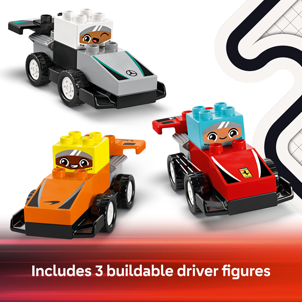 LEGO 10445 DUPLO F1 Team Race Cars & Drivers