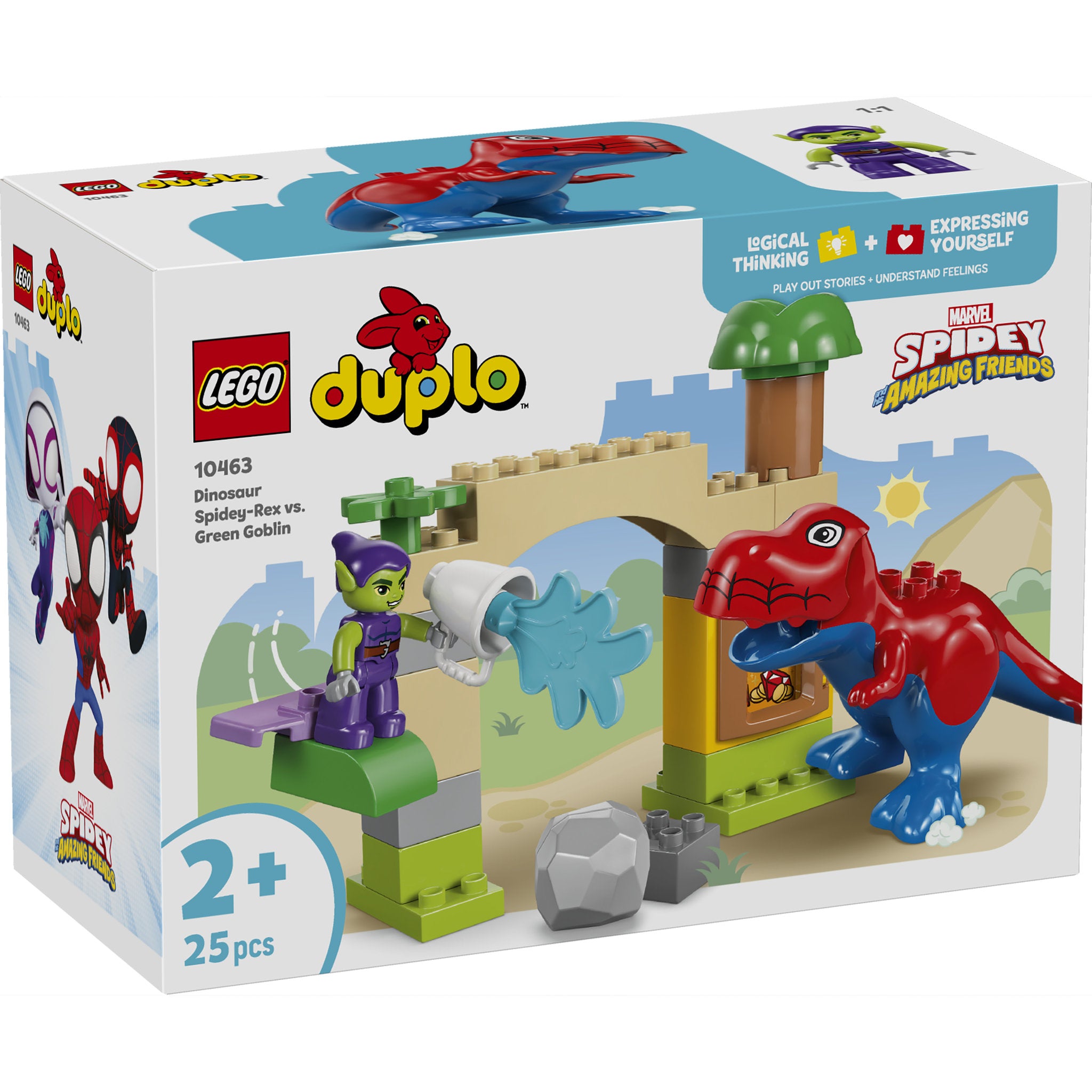 LEGO 10463 DUPLO Disney Dinosaur Spidey-Rex vs. Green Goblin