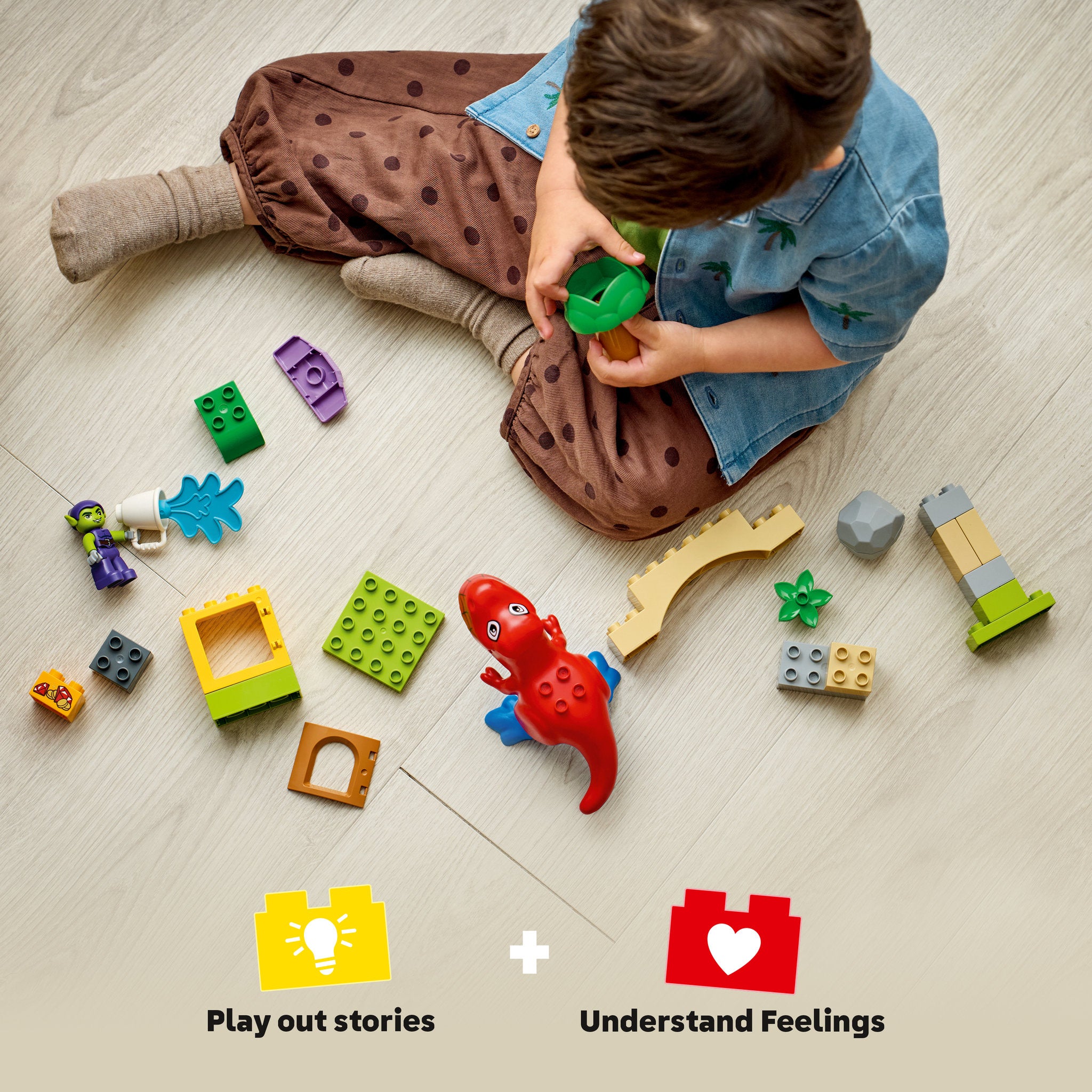 LEGO 10463 DUPLO Disney Dinosaur Spidey-Rex vs. Green Goblin