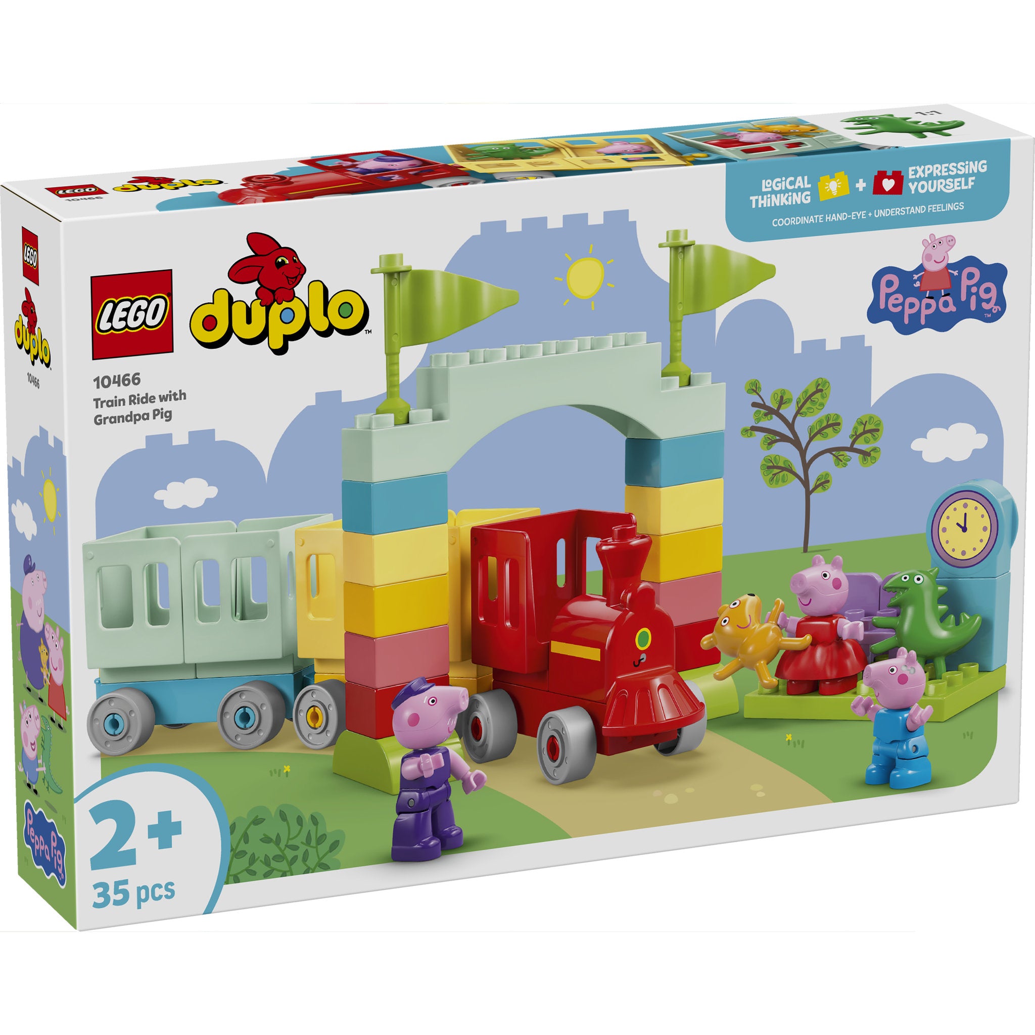 LEGO 10466 DUPLO Peppa Pig Train Ride with Grandpa Pig