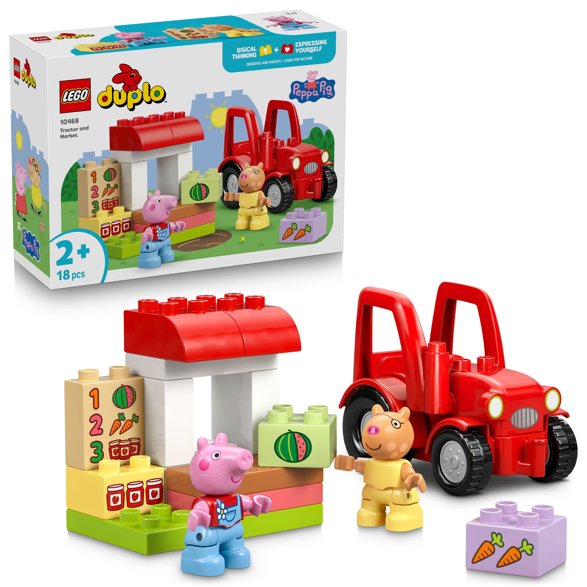 LEGO 10468 DUPLO Peppa Pig Tractor and Market