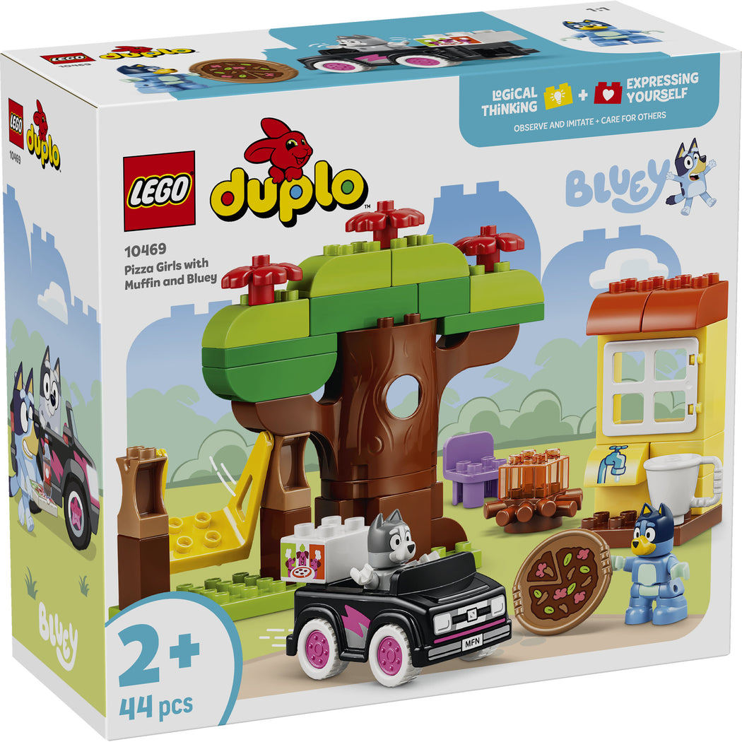 LEGO 10469 DUPLO Bluey Pizza Girls with Muffin and Bluey - 2