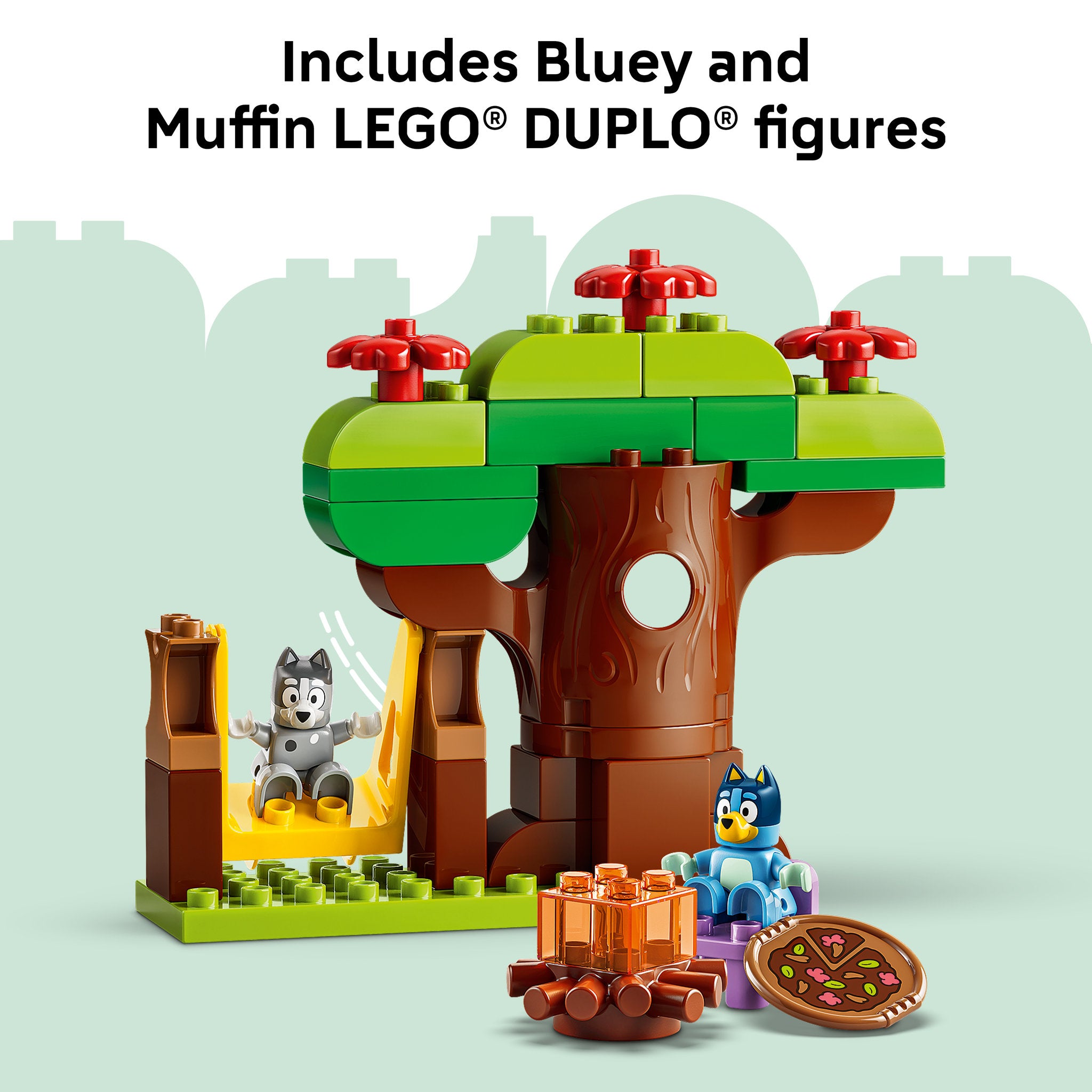 LEGO 10469 DUPLO Bluey Pizza Girls with Muffin and Bluey