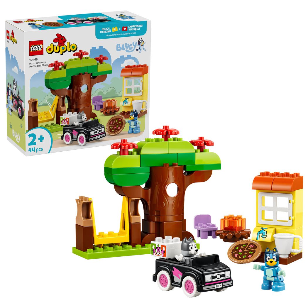 LEGO 10469 DUPLO Bluey Pizza Girls with Muffin and Bluey - 1