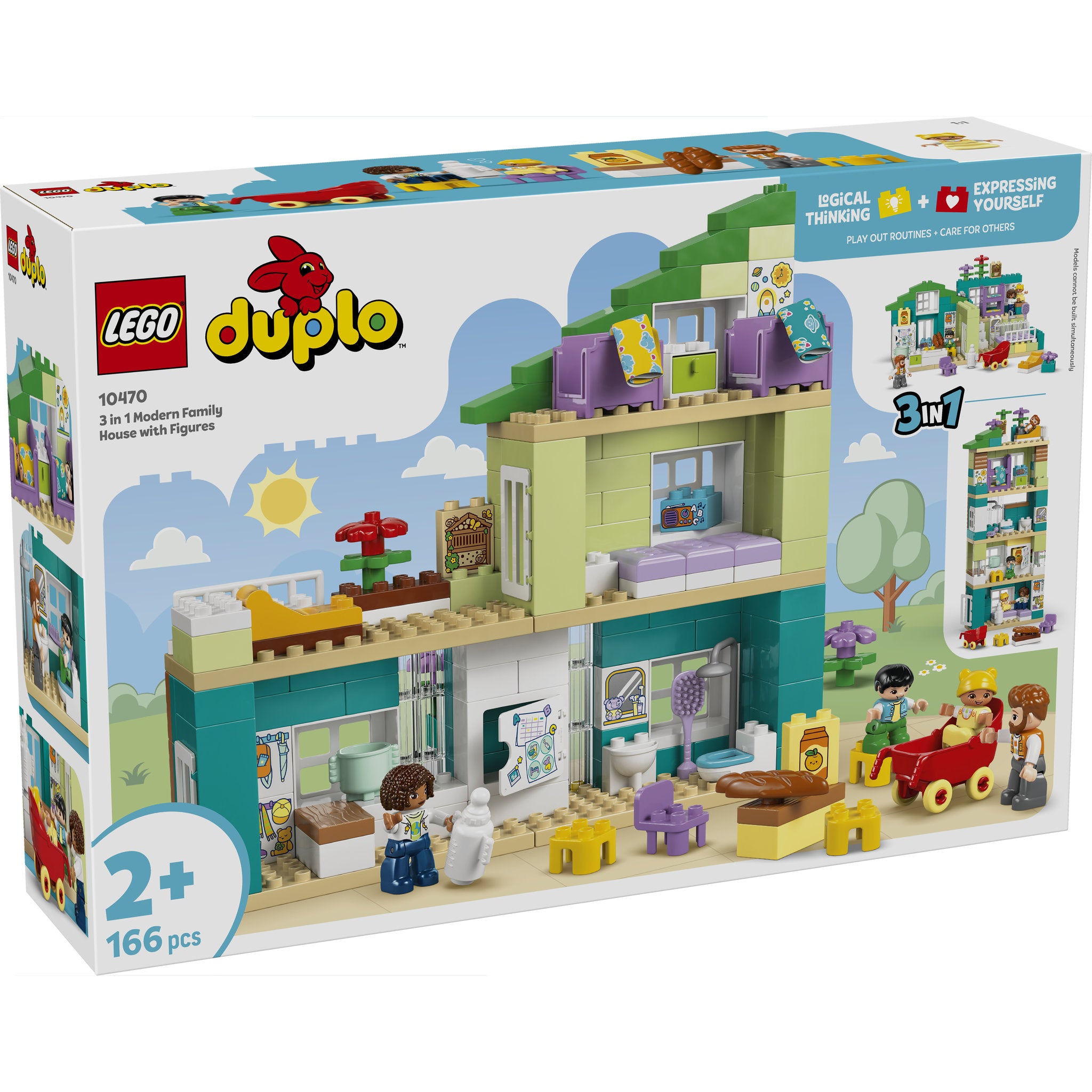 LEGO 10470 Duplo Town 3 In 1 Modern Family House With Figures