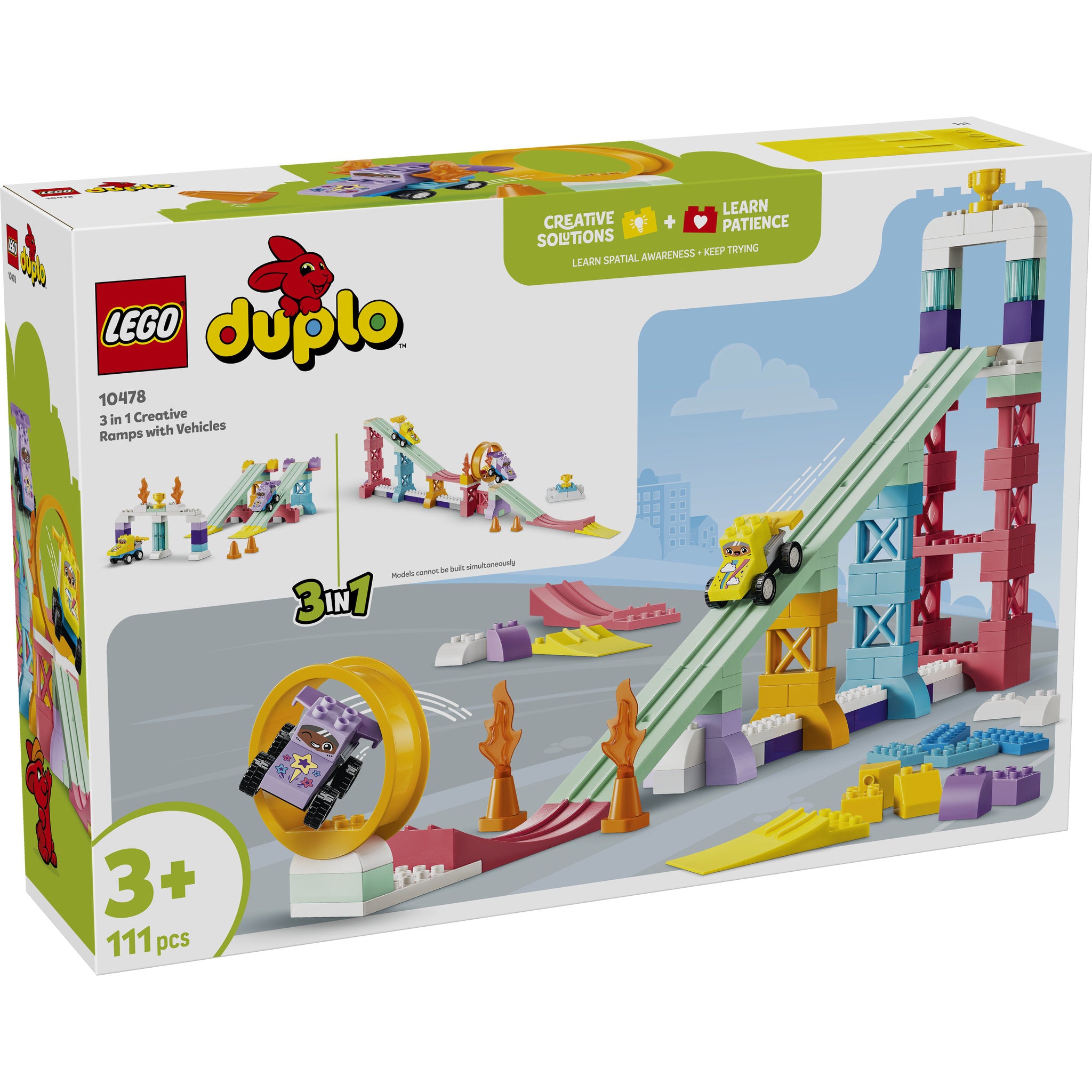LEGO 10478 DUPLO Town 3 in 1 Creative Ramps with Vehicles