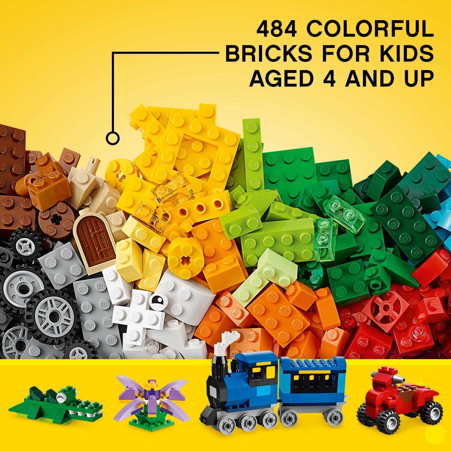LEGO 10696 Classic Medium Creative Brick Box 484 Piece