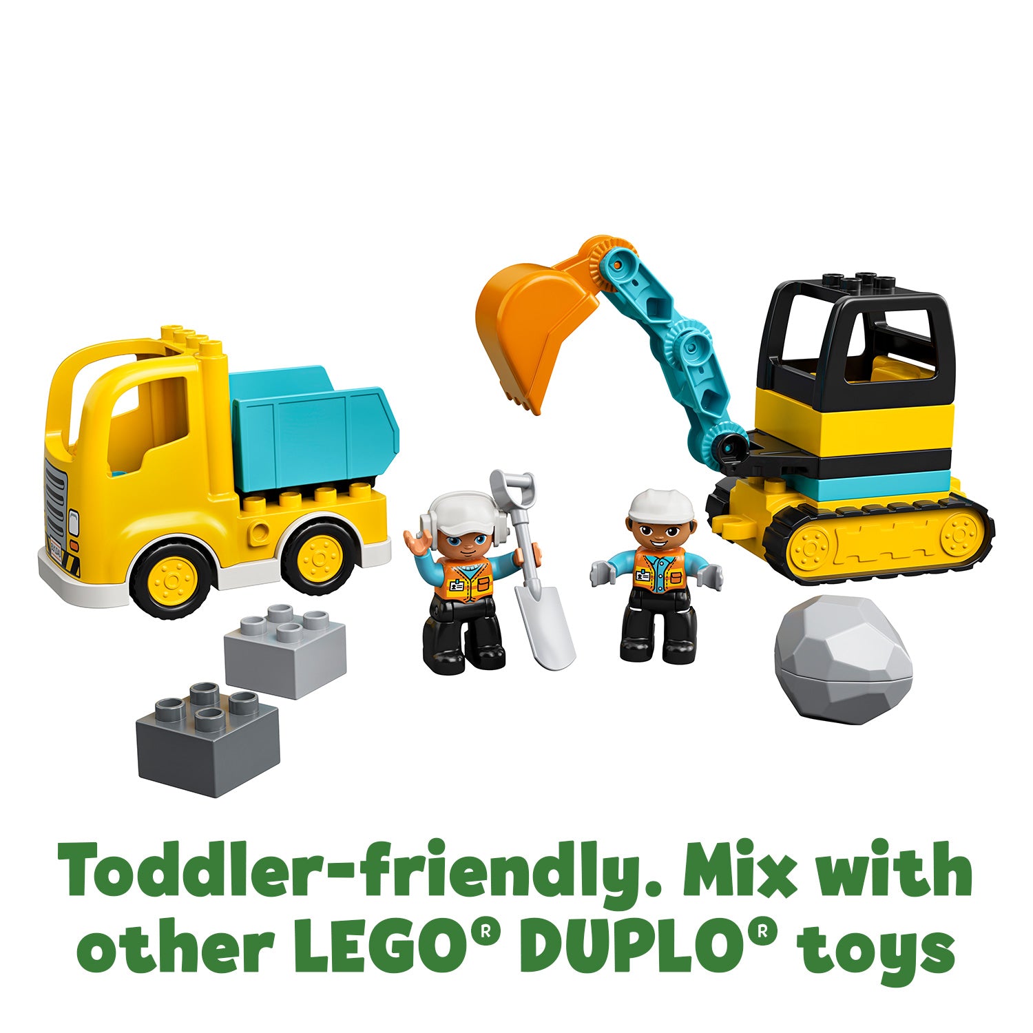 LEGO 10931 DUPLO Construction Truck & Tracked Excavator