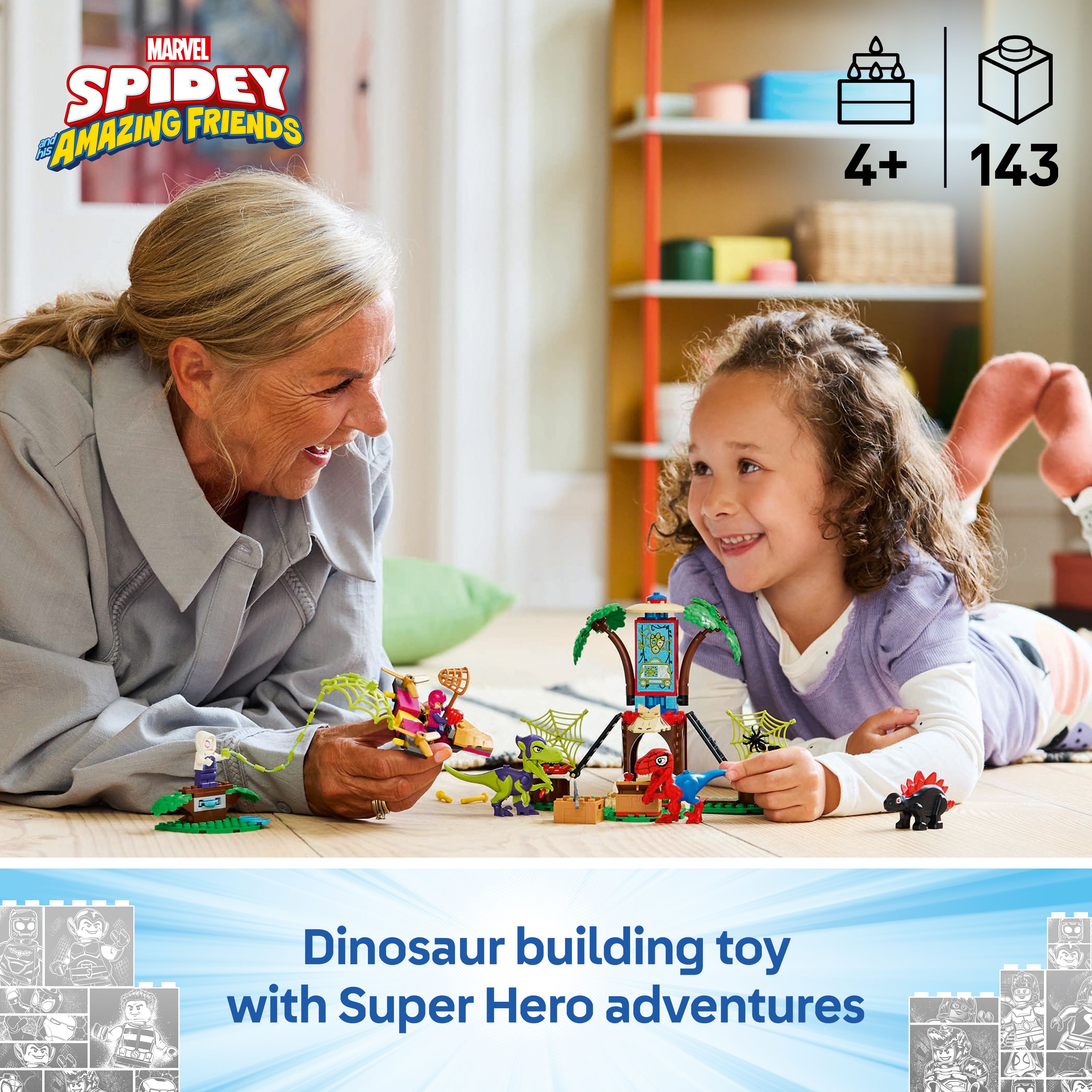 LEGO 11200 Marvel Spidey and His Amazing Friends Spidey and Gobby's Raptor Battle at Tree House HQ