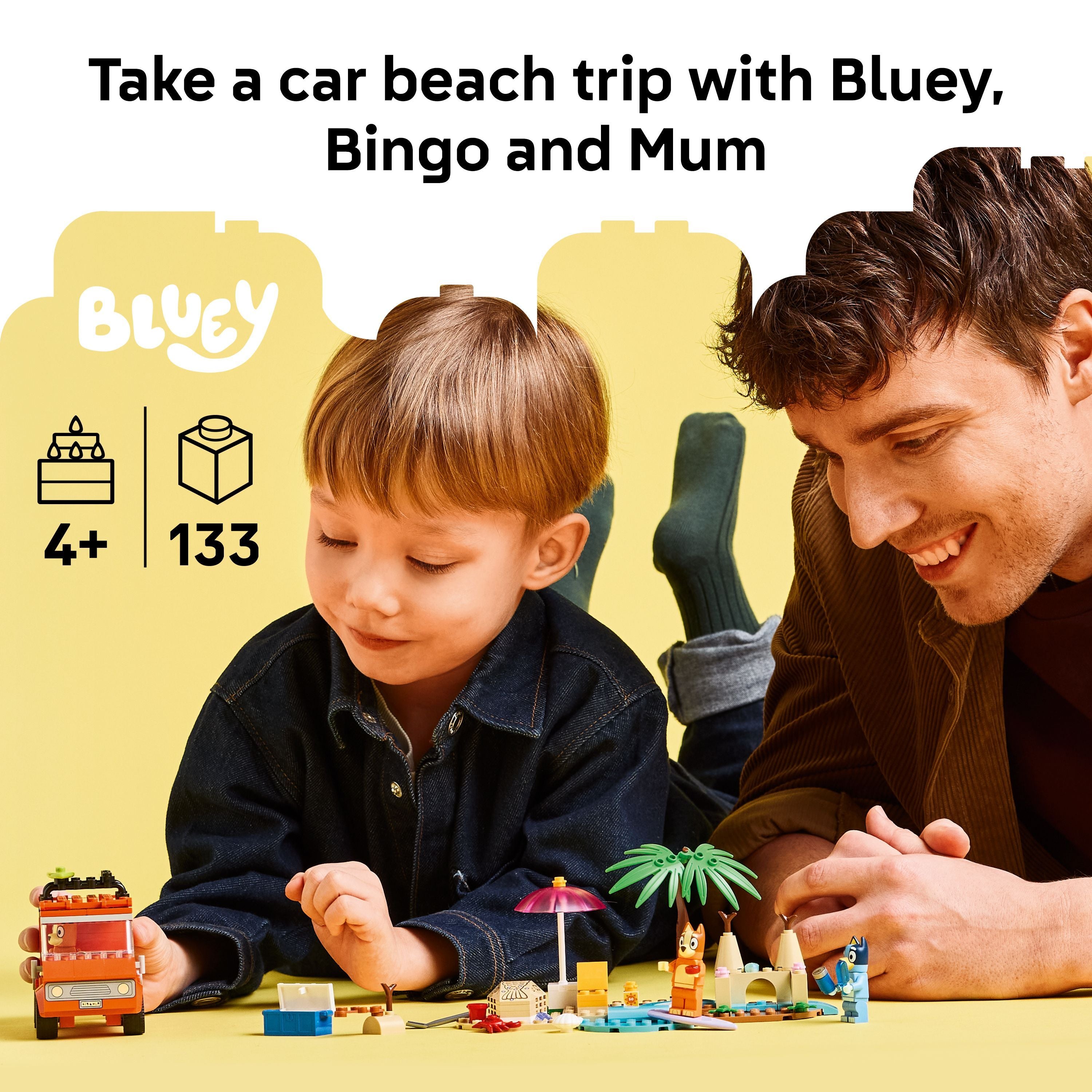LEGO 11202 Bluey: Bluey’s Beach & Family Car Trip