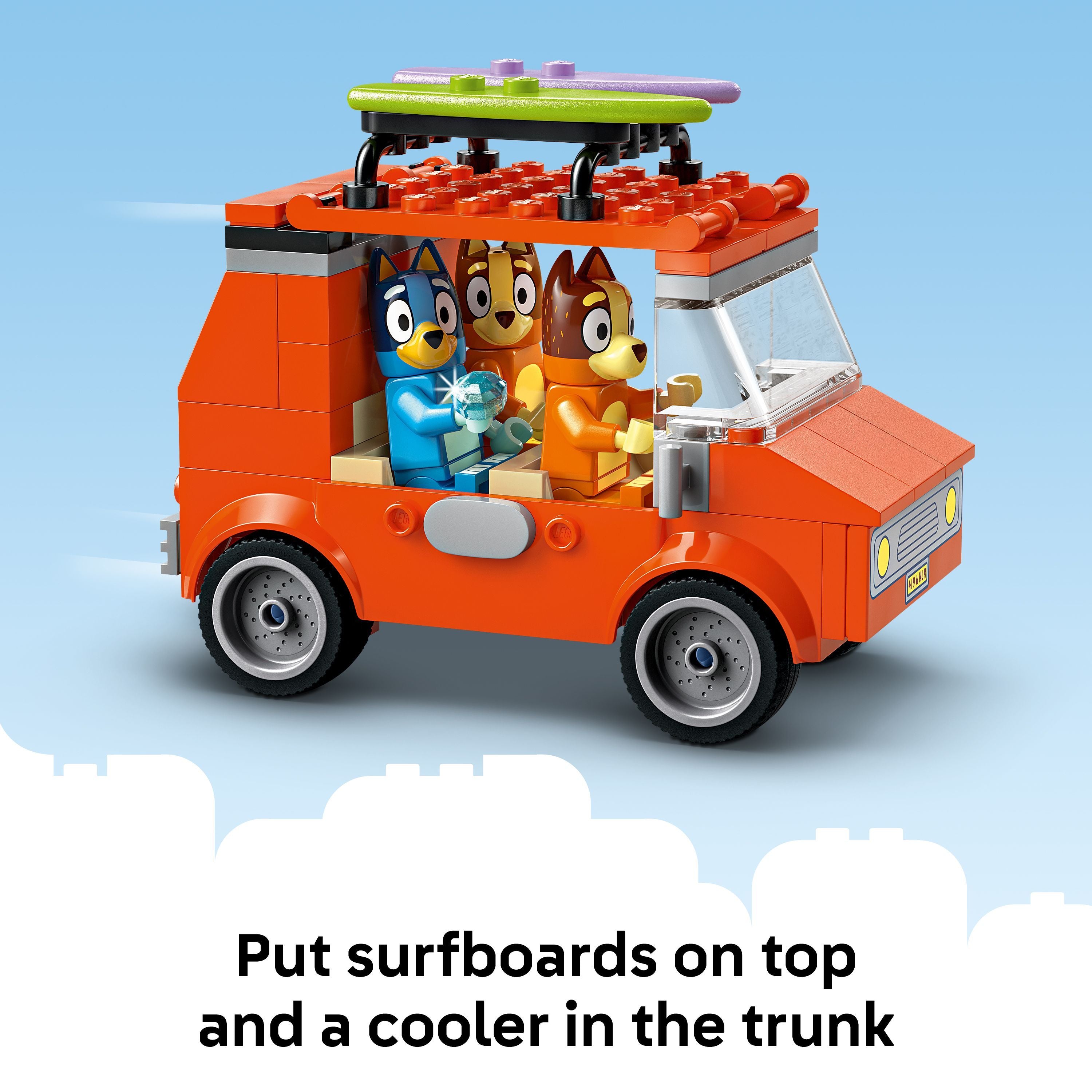 LEGO 11202 Bluey: Bluey’s Beach & Family Car Trip