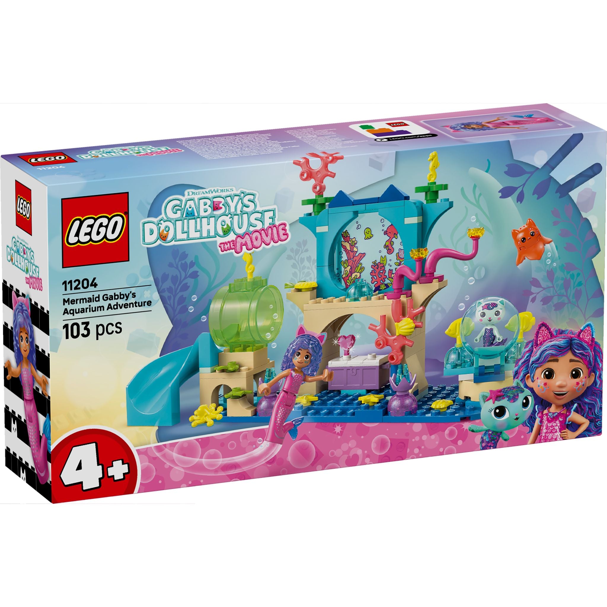 LEGO 11204 Gabby’s Dollhouse Mermaid Gabby’s Aquarium Adventure